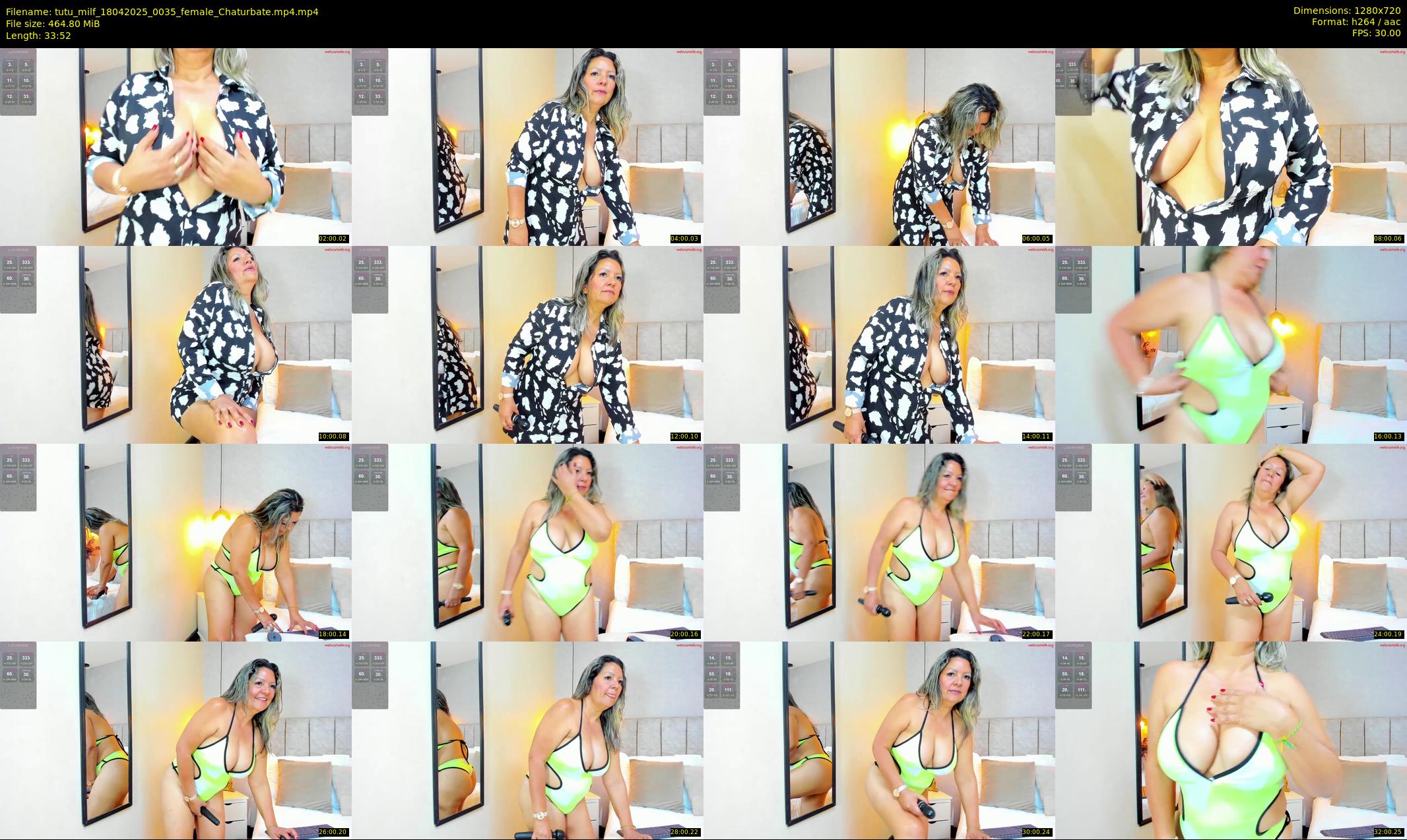 tutu_milf — 34 minute Chaturbate female cam show recording, 720p, Apr 18, 2025