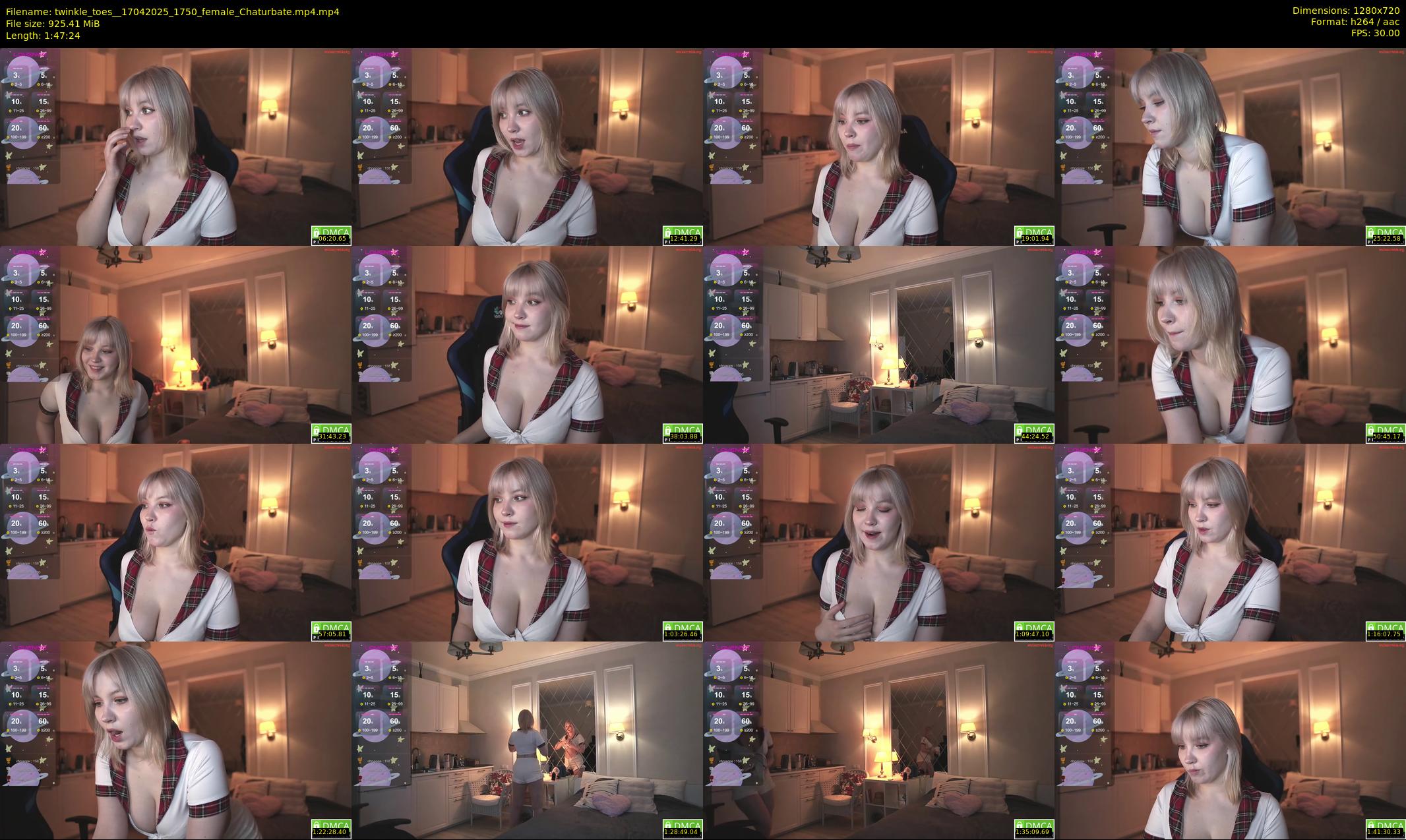 twinkle_toes_ — 108 minute Chaturbate female cam show recording, 720p, Apr 17, 2025