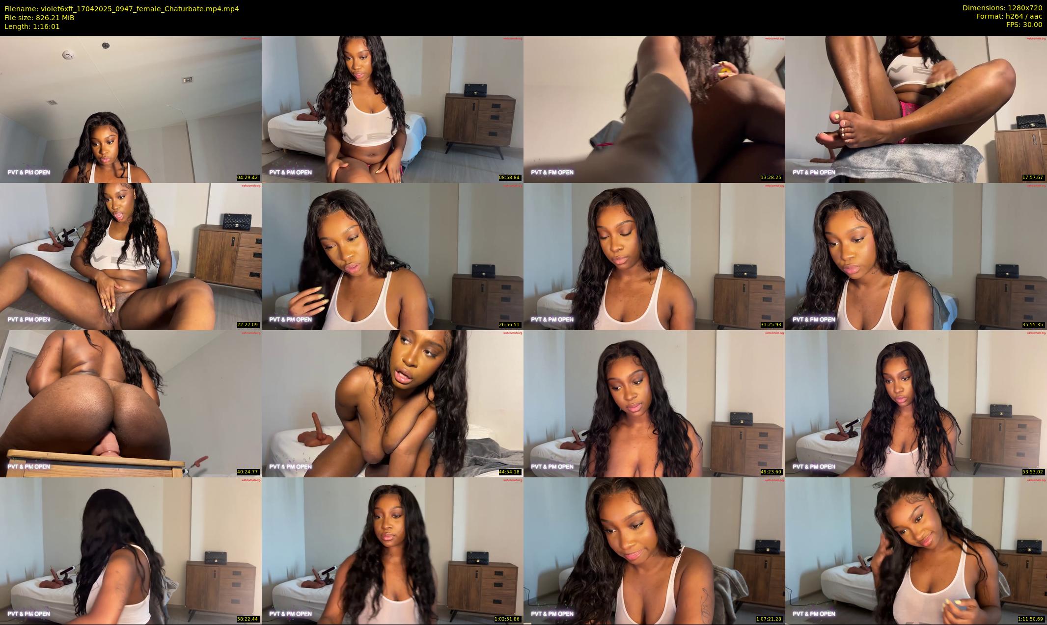 violet6xft — 77 minute Chaturbate female cam show recording, 720p, Apr 17, 2025