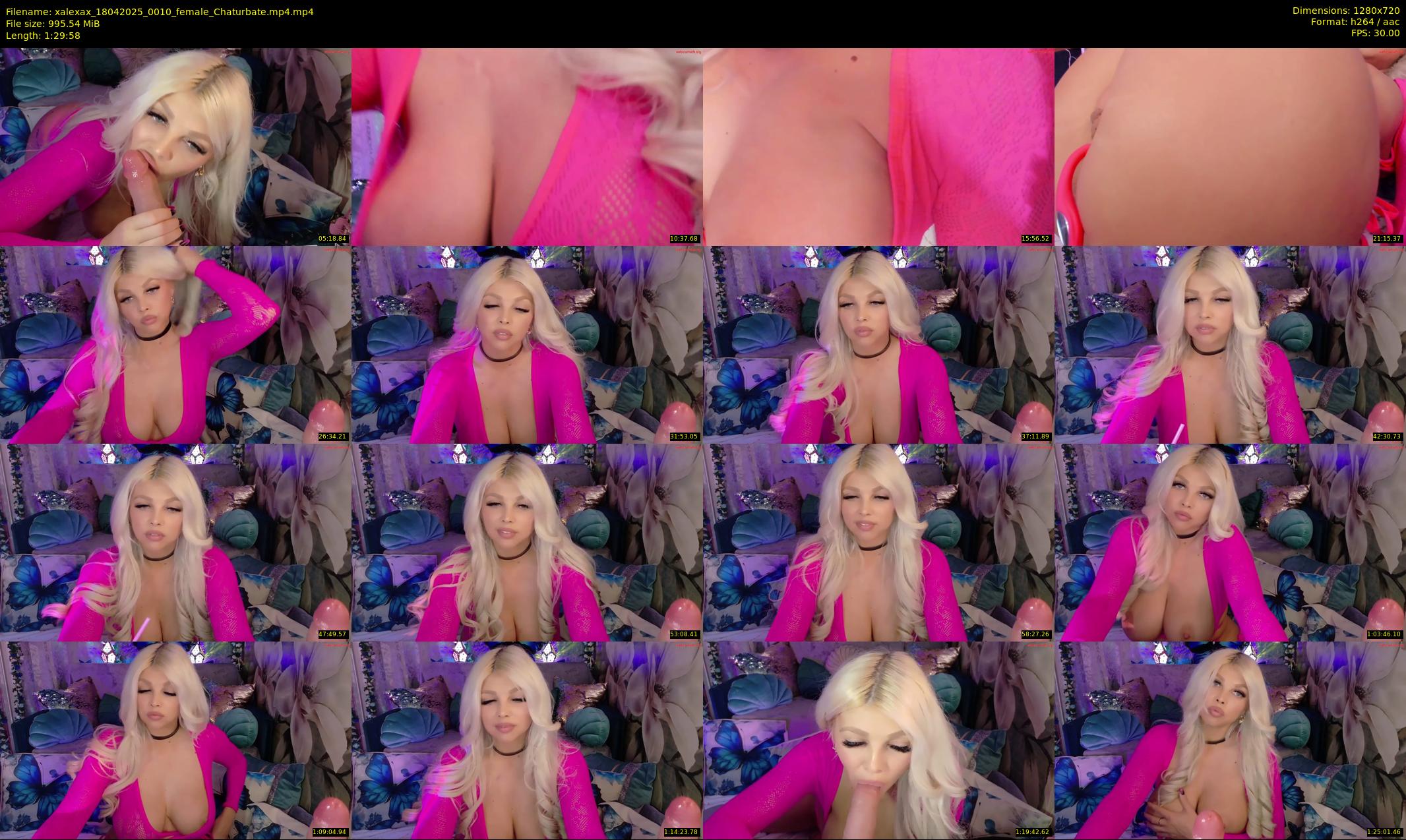 xalexax — 90 minute Chaturbate female cam show recording, 720p, Apr 18, 2025