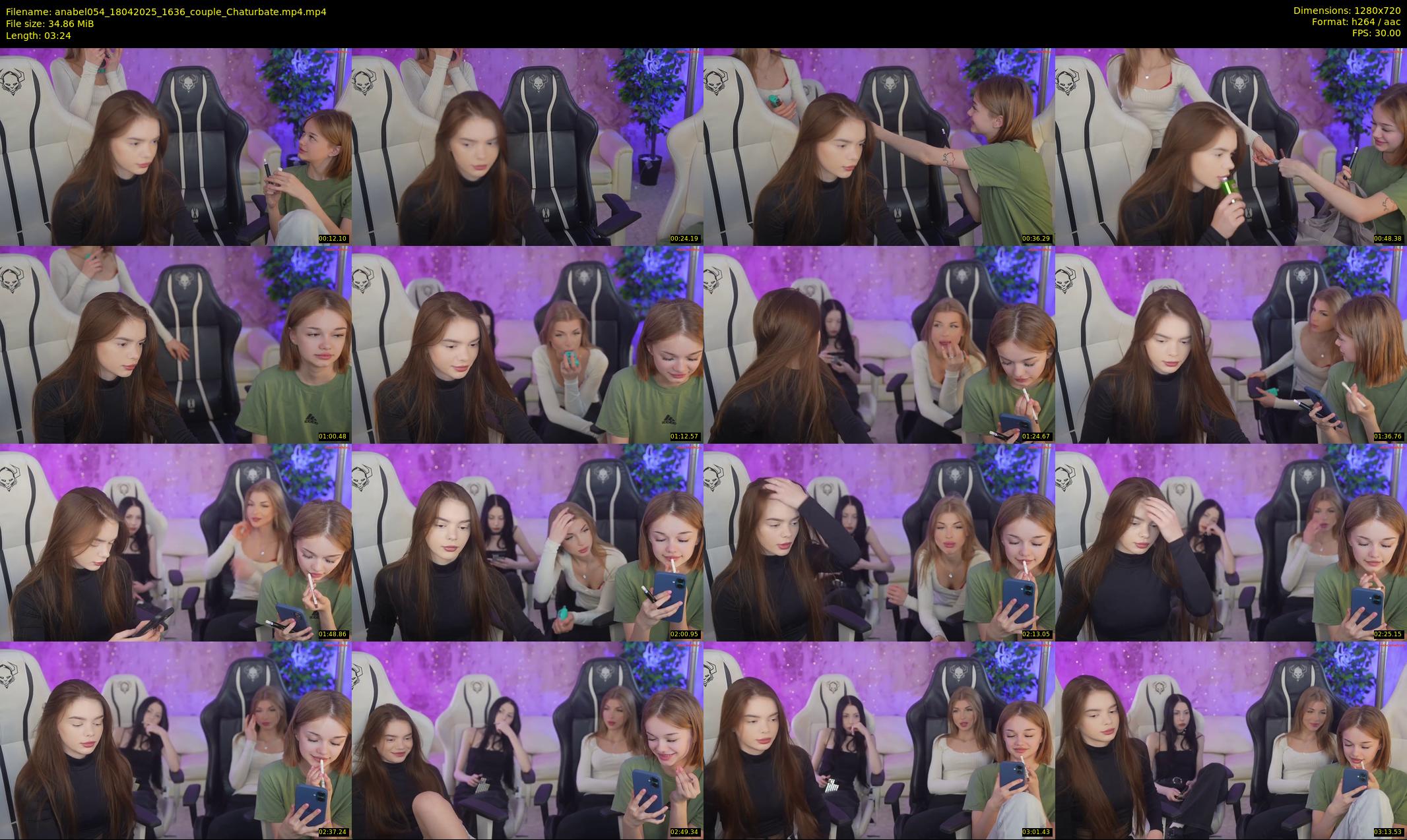 anabel054 — 4 minute Chaturbate female cam show recording, 720p, Apr 18, 2025