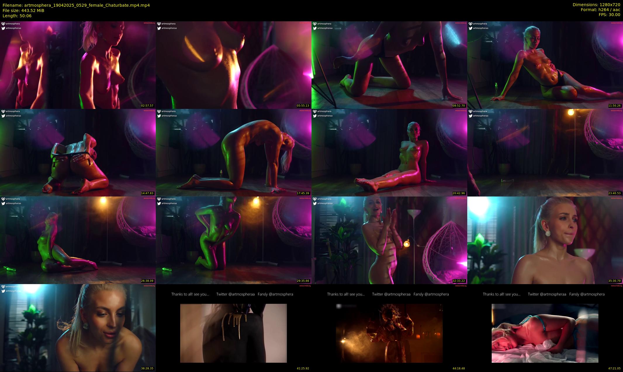 artmosphera — 51 minute Chaturbate female cam show recording, 720p, Apr 19, 2025