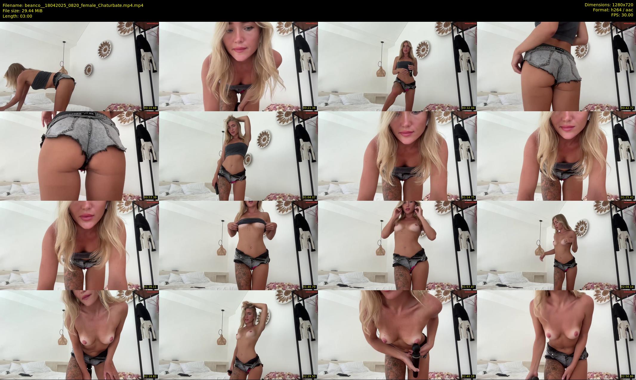 beanco_ — 3 minute Chaturbate female cam show recording, 720p, Apr 18, 2025