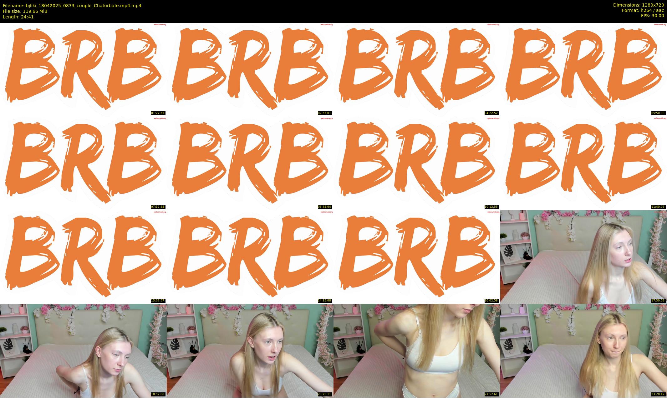 bjliki — 25 minute Chaturbate couple cam show recording, 720p, Apr 18, 2025