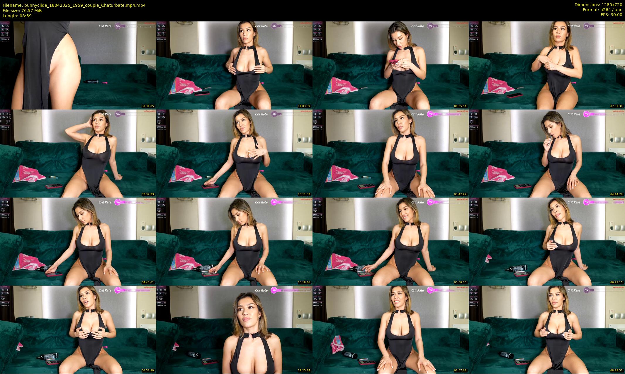 bunnyclide — 9 minute Chaturbate couple cam show recording, 720p, Apr 18, 2025