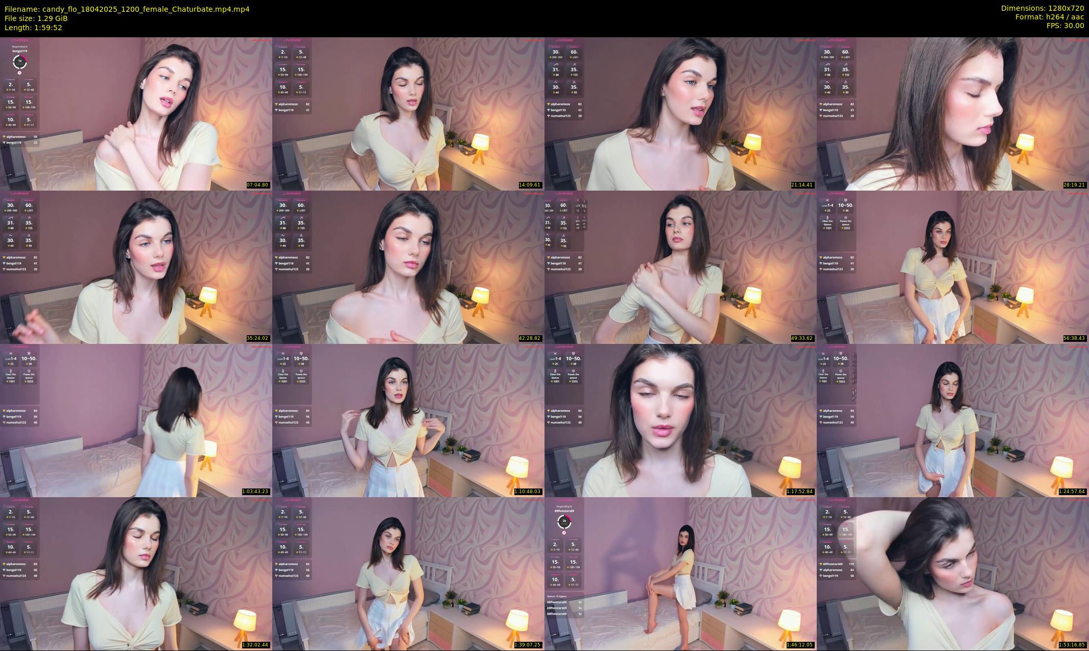 candy_flo — 120 minute Chaturbate female cam show recording, 720p, Apr 18, 2025