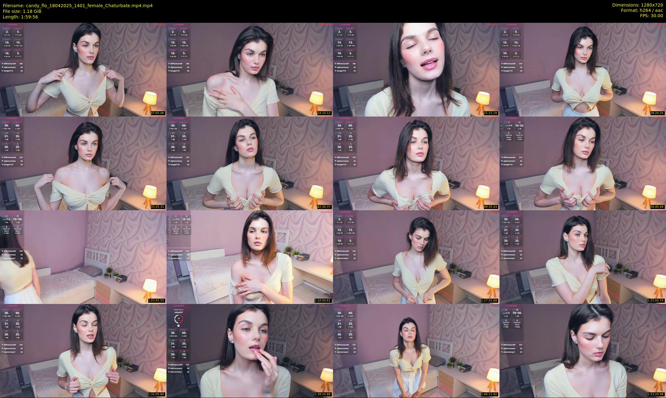candy_flo — 120 minute Chaturbate female cam show recording, 720p, Apr 18, 2025