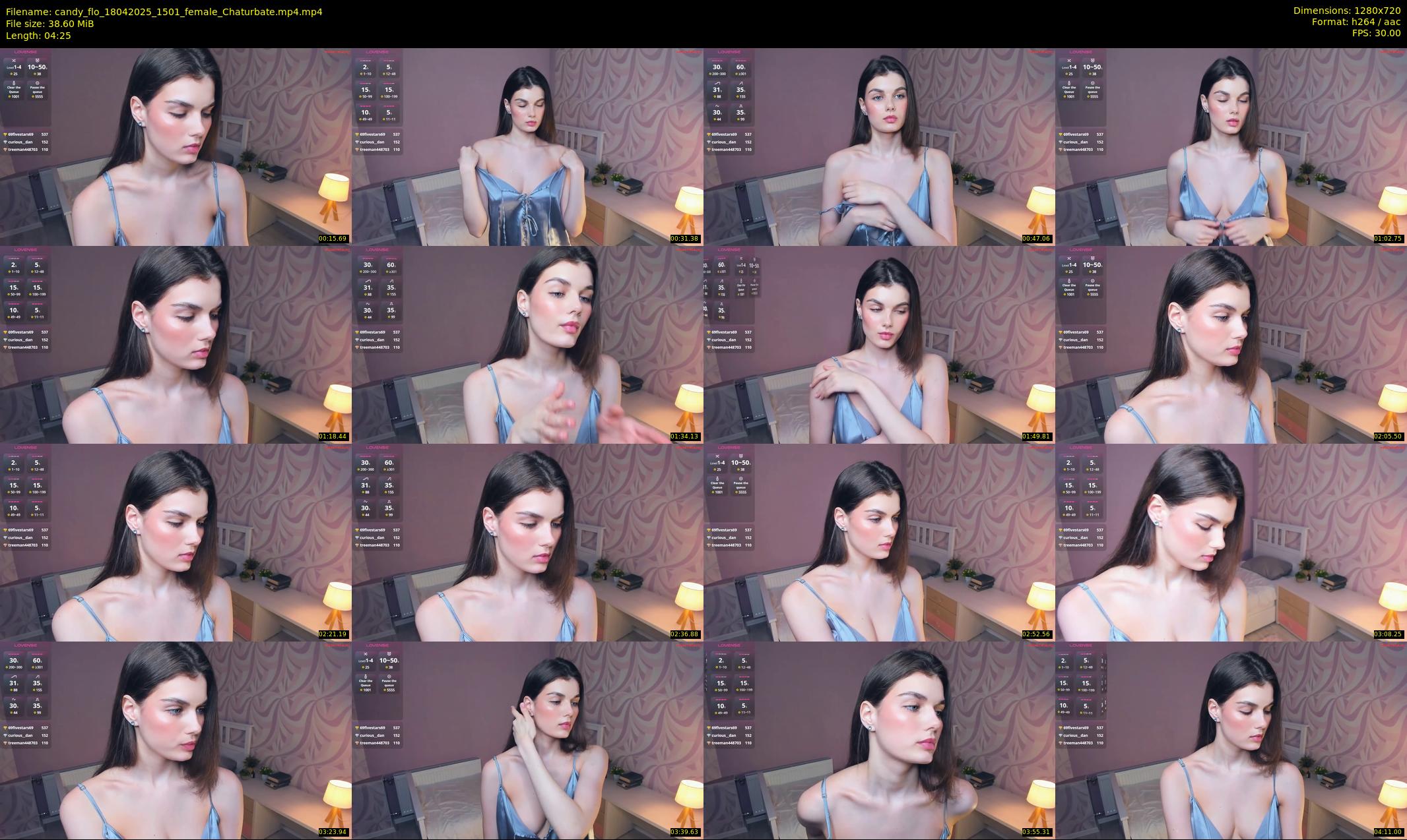 candy_flo — 5 minute Chaturbate female cam show recording, 720p, Apr 18, 2025