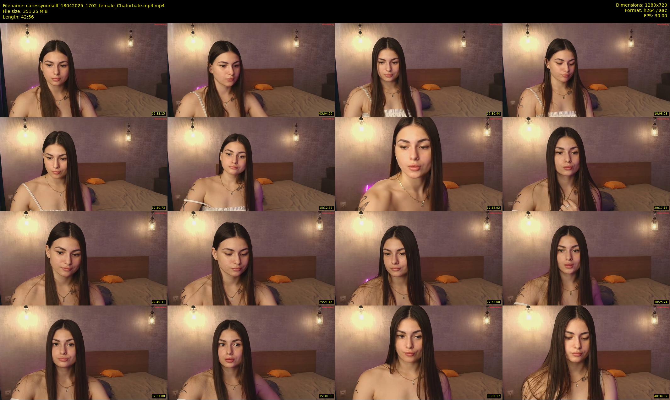 caressyourself — 43 minute Chaturbate female cam show recording, 720p, Apr 18, 2025