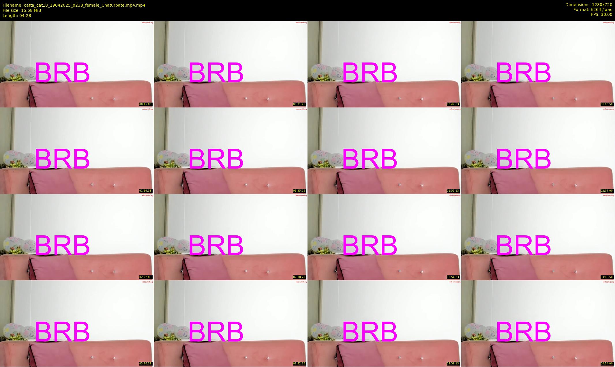 catta_cat18 — 5 minute Chaturbate female cam show recording, 720p, Apr 19, 2025
