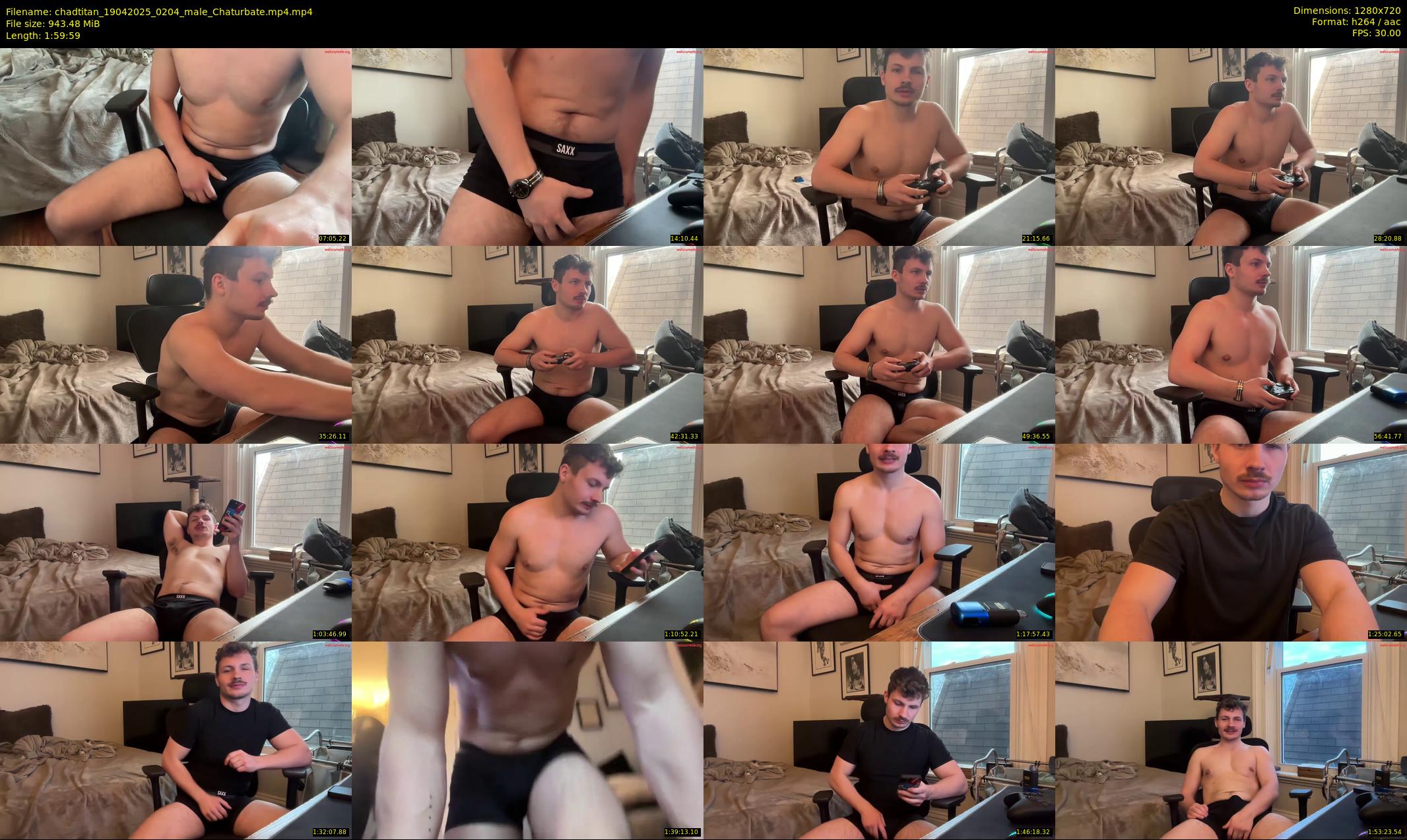 chadtitan — 120 minute Chaturbate male cam show recording, 720p, Apr 19, 2025