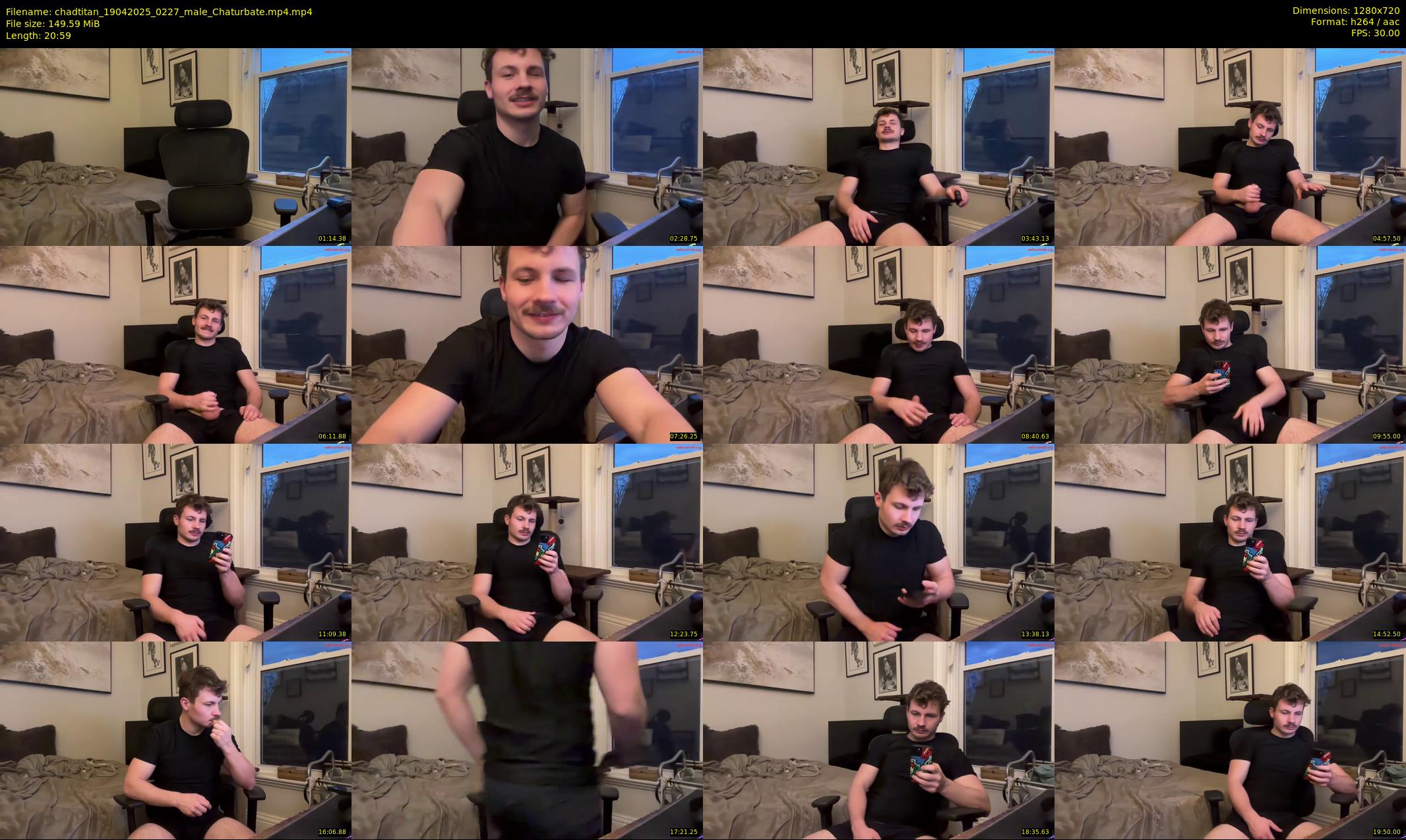 chadtitan — 21 minute Chaturbate male cam show recording, 720p, Apr 19, 2025