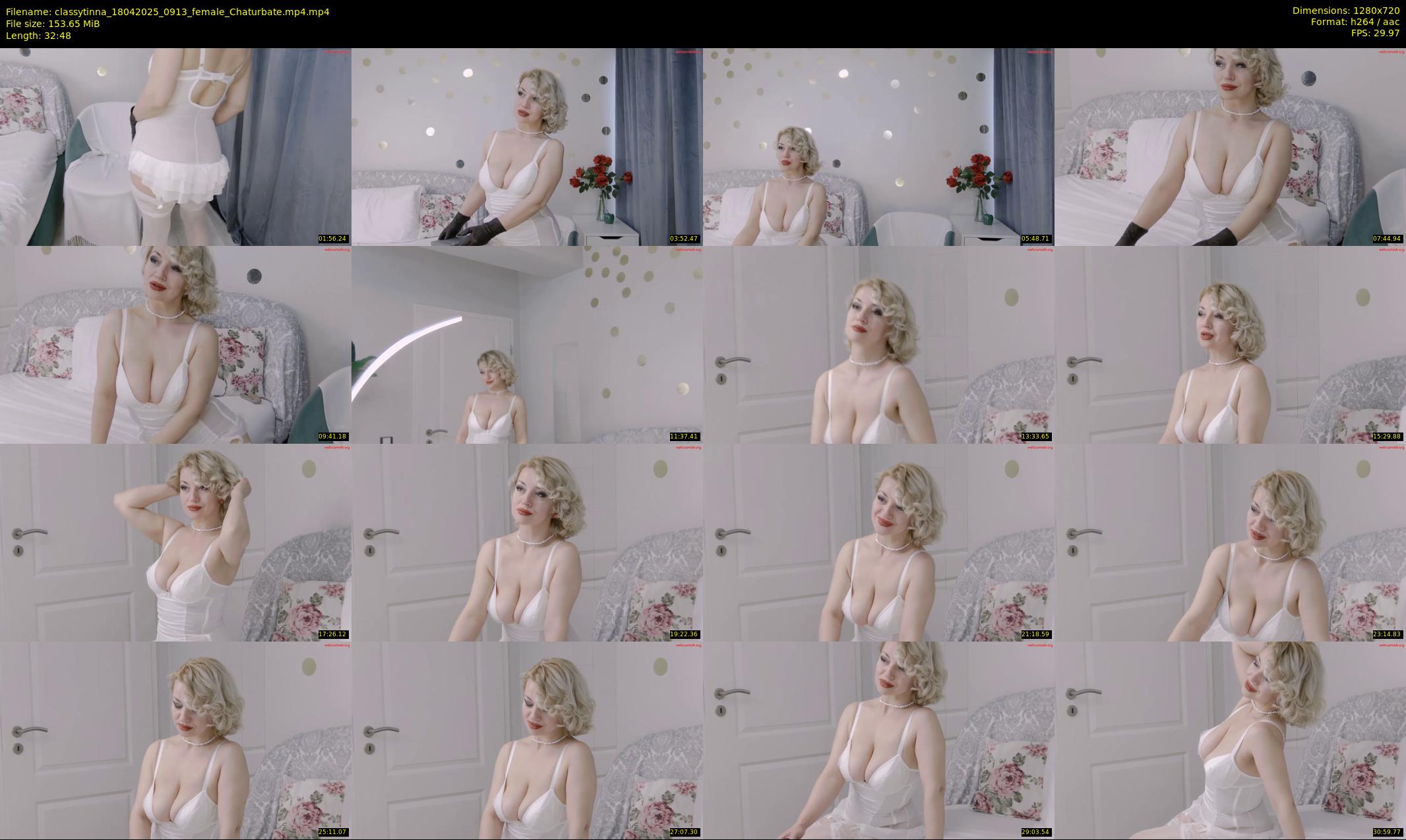 classytinna — 33 minute Chaturbate female cam show recording, 720p, Apr 18, 2025