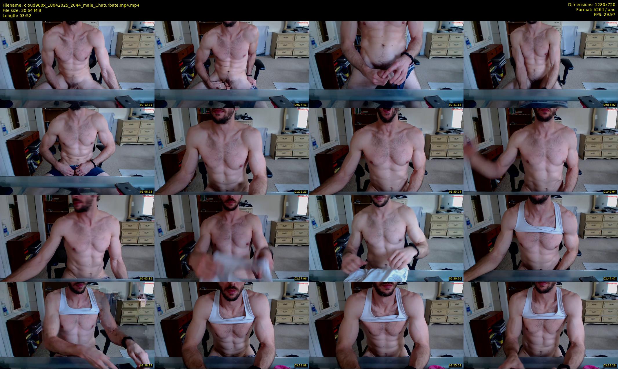 cloud900x — 4 minute Chaturbate male cam show recording, 720p, Apr 18, 2025