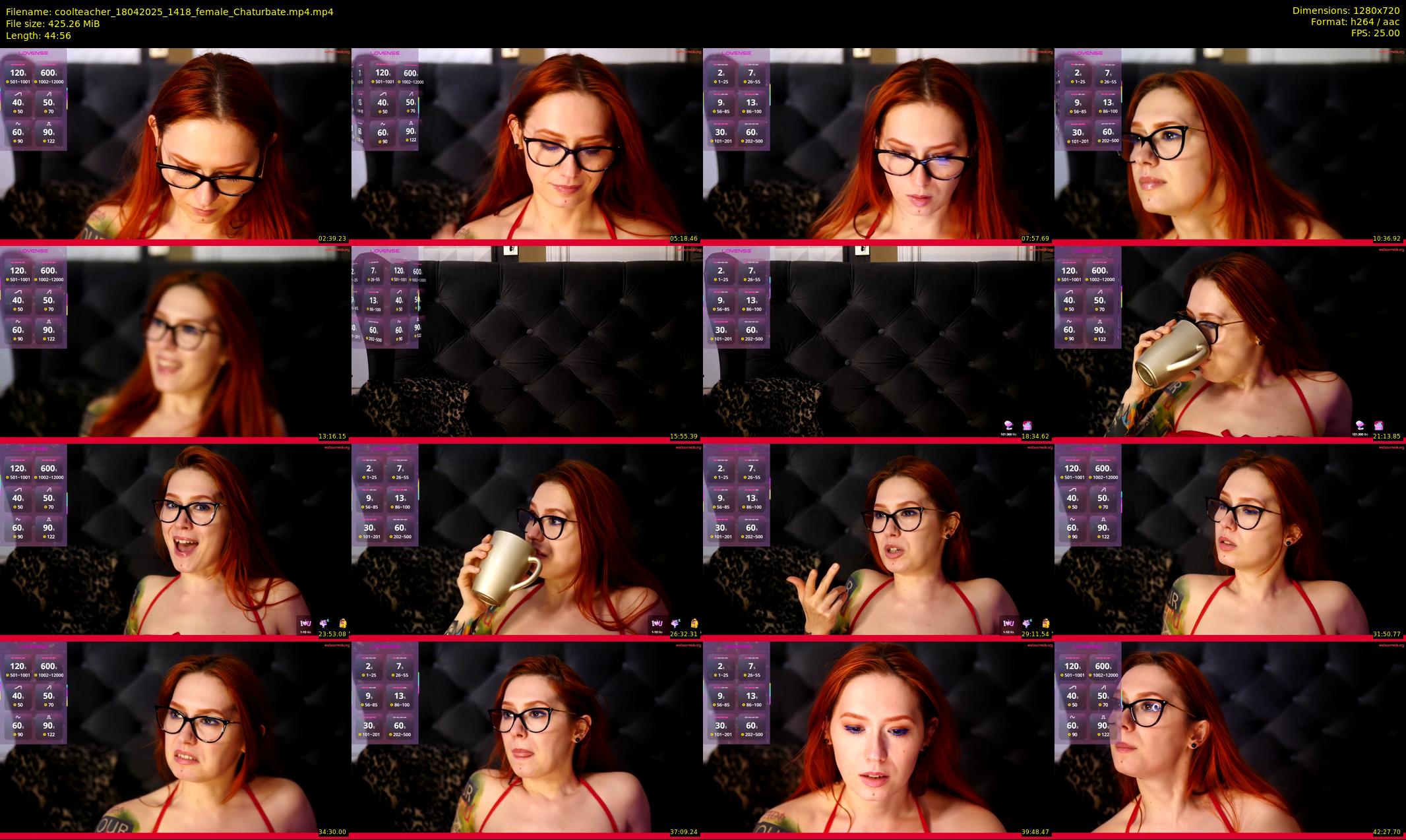 coolteacher — 45 minute Chaturbate female cam show recording, 720p, Apr 18, 2025