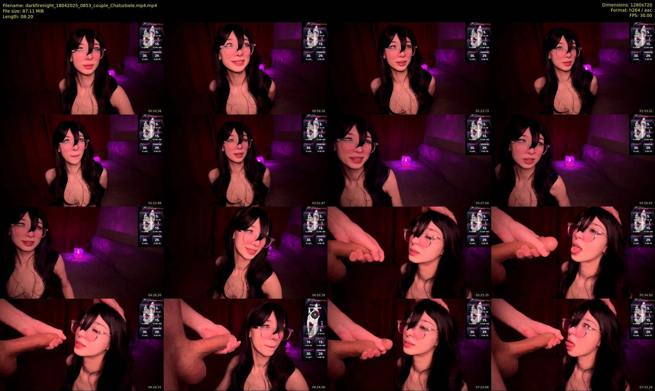 darkfirenight — 9 minute Chaturbate couple cam show recording, 720p, Apr 18, 2025