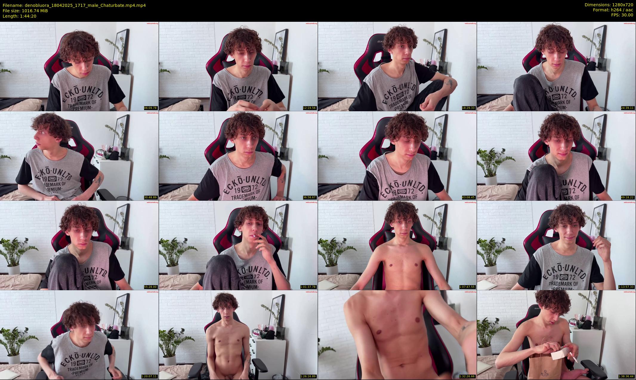 denobluora — 105 minute Chaturbate male cam show recording, 720p, Apr 18, 2025