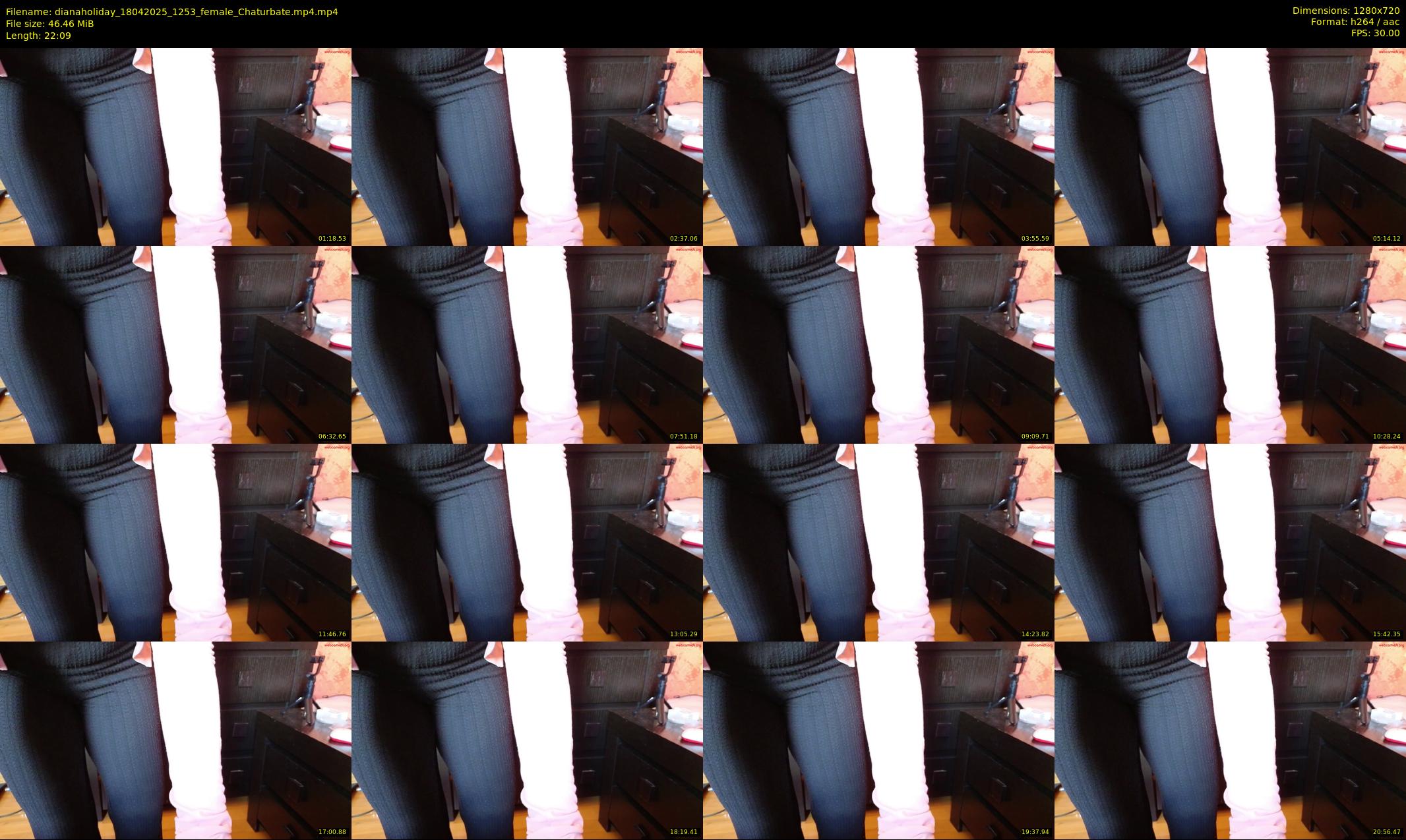 dianaholiday — 23 minute Chaturbate female cam show recording, 720p, Apr 18, 2025