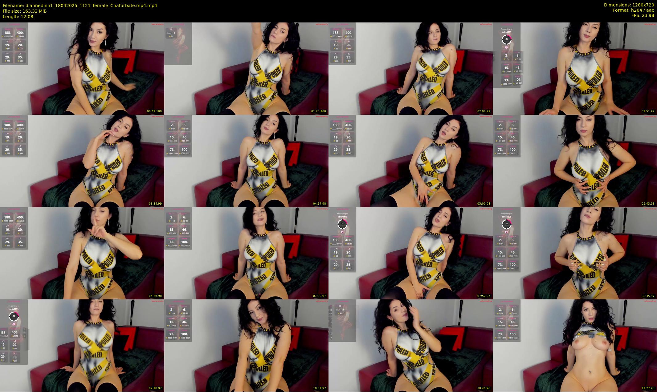 diannedinn1 — 13 minute Chaturbate female cam show recording, 720p, Apr 18, 2025