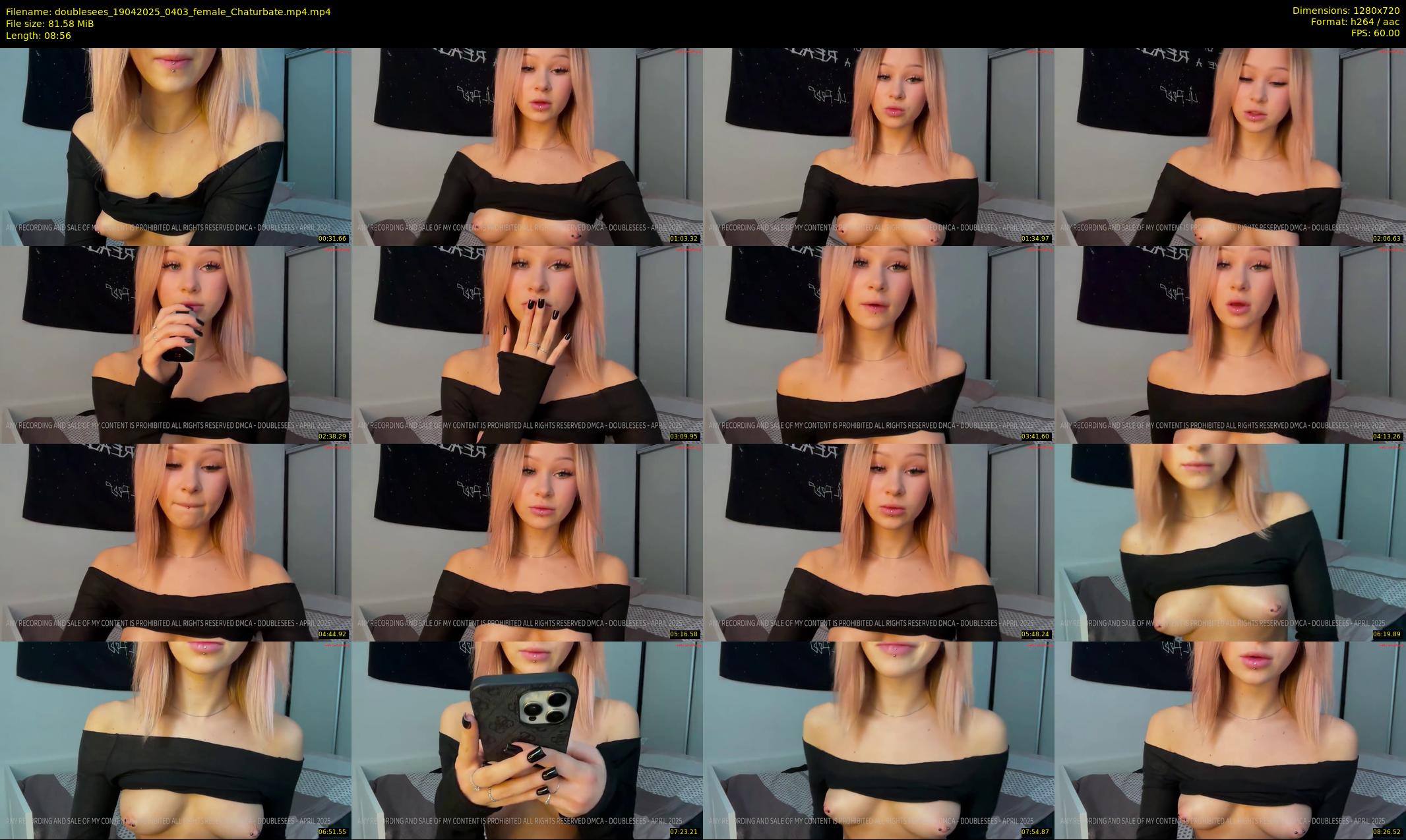 doublesees — 9 minute Chaturbate couple cam show recording, 720p, Apr 19, 2025