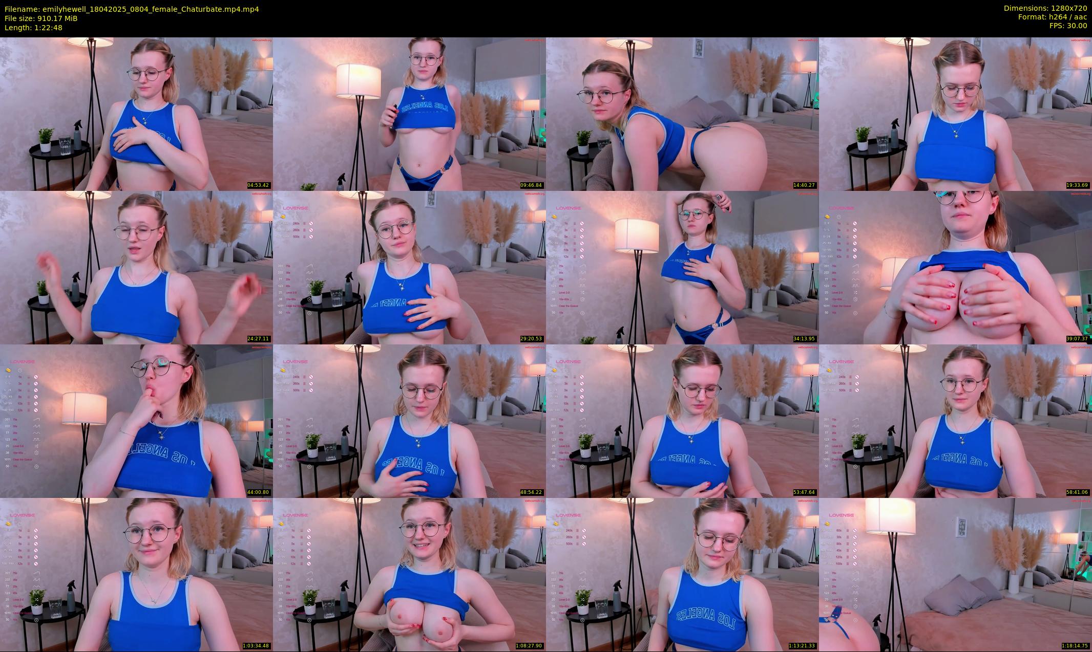 emilyhewell — 83 minute Chaturbate female cam show recording, 720p, Apr 18, 2025