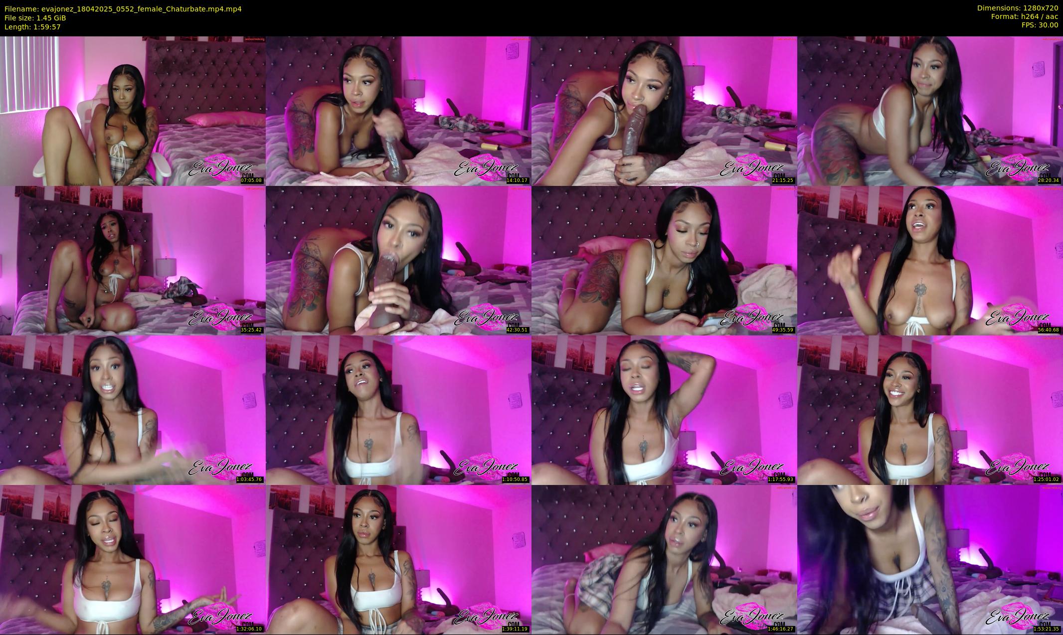 evajonez — 120 minute Chaturbate female cam show recording, 720p, Apr 18, 2025