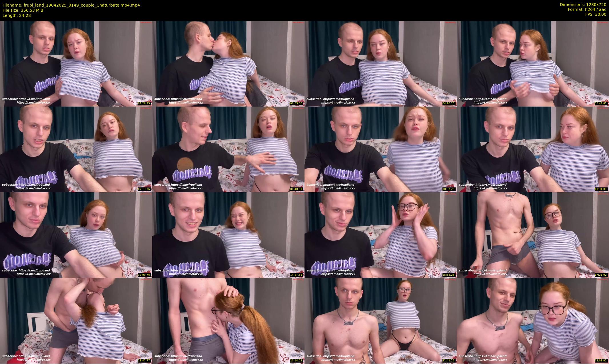 frupi_land — 25 minute Chaturbate couple cam show recording, 720p, Apr 19, 2025