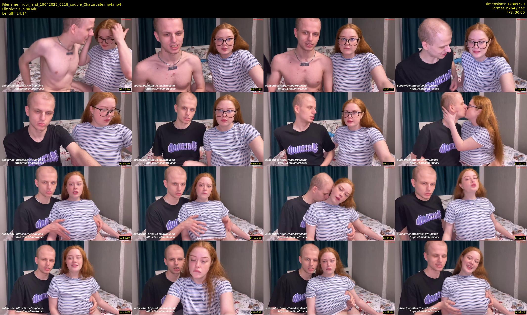 frupi_land — 25 minute Chaturbate couple cam show recording, 720p, Apr 19, 2025