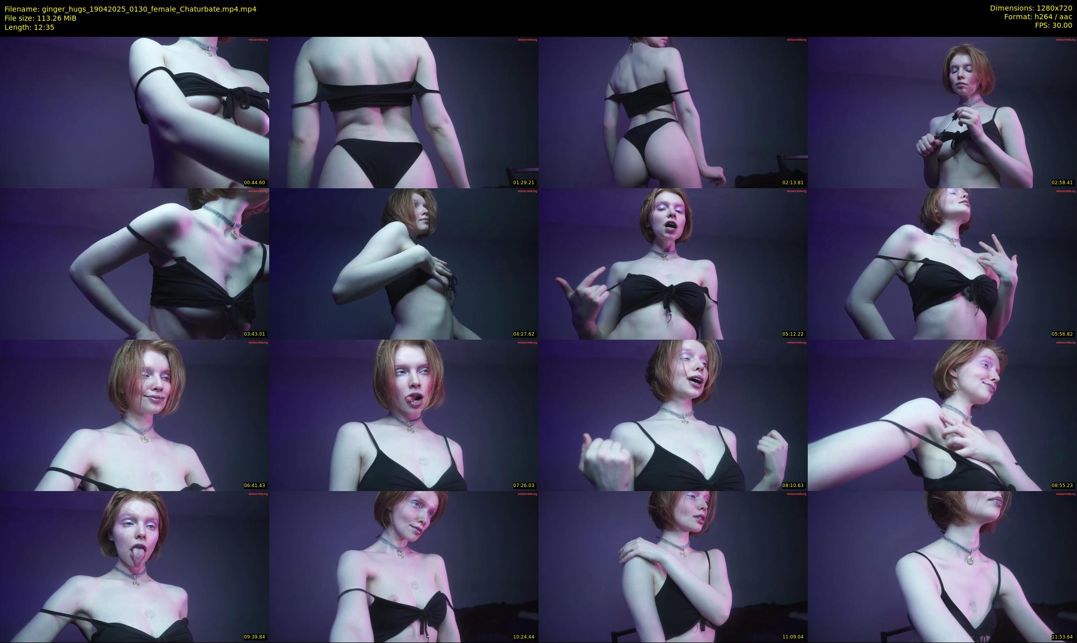 ginger_hugs — 13 minute Chaturbate female cam show recording, 720p, Apr 19, 2025