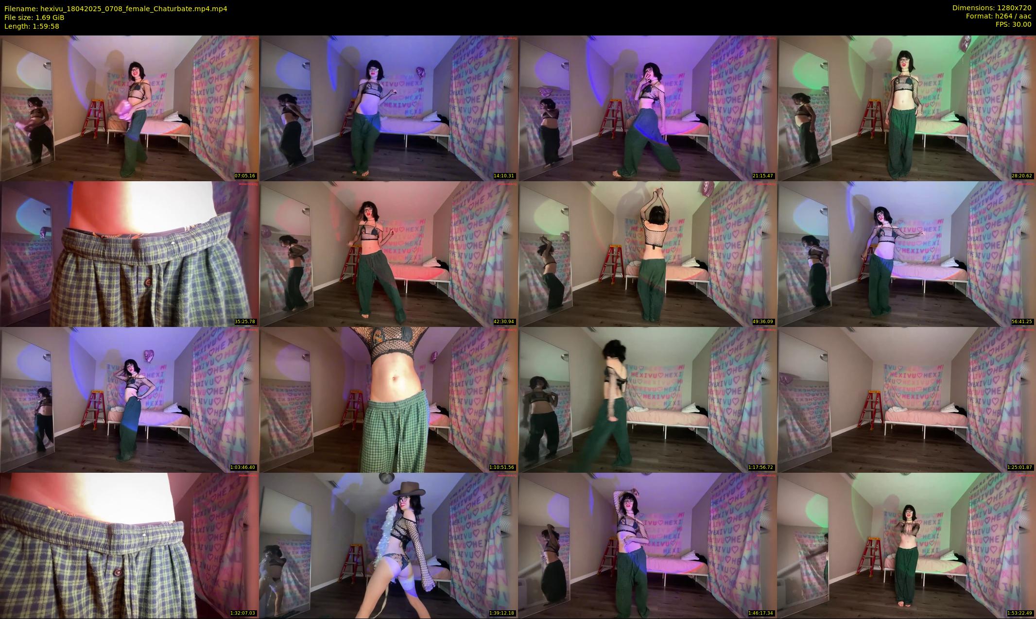 hexivu — 120 minute Chaturbate female cam show recording, 720p, Apr 18, 2025