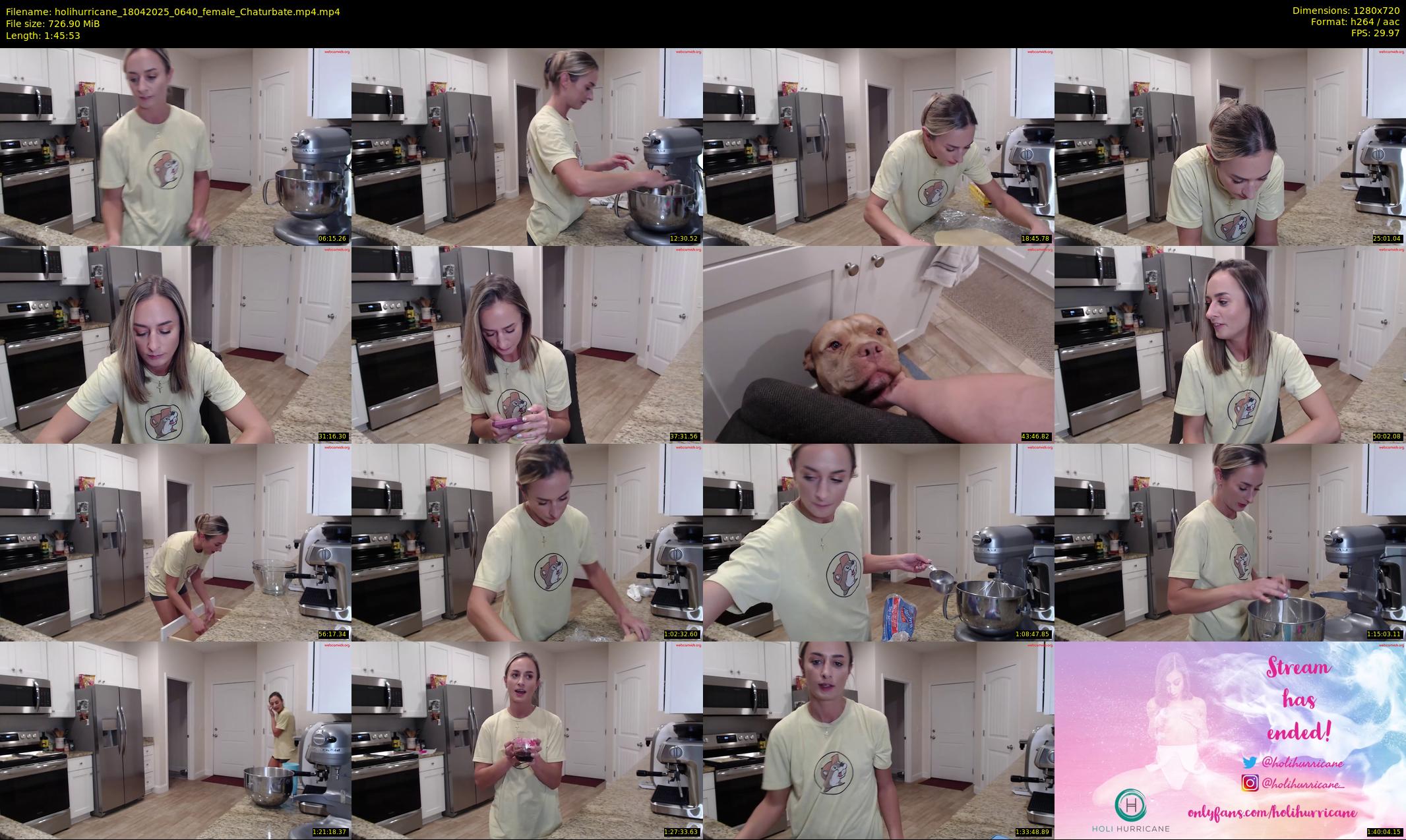 holihurricane — 106 minute Chaturbate female cam show recording, 720p, Apr 18, 2025