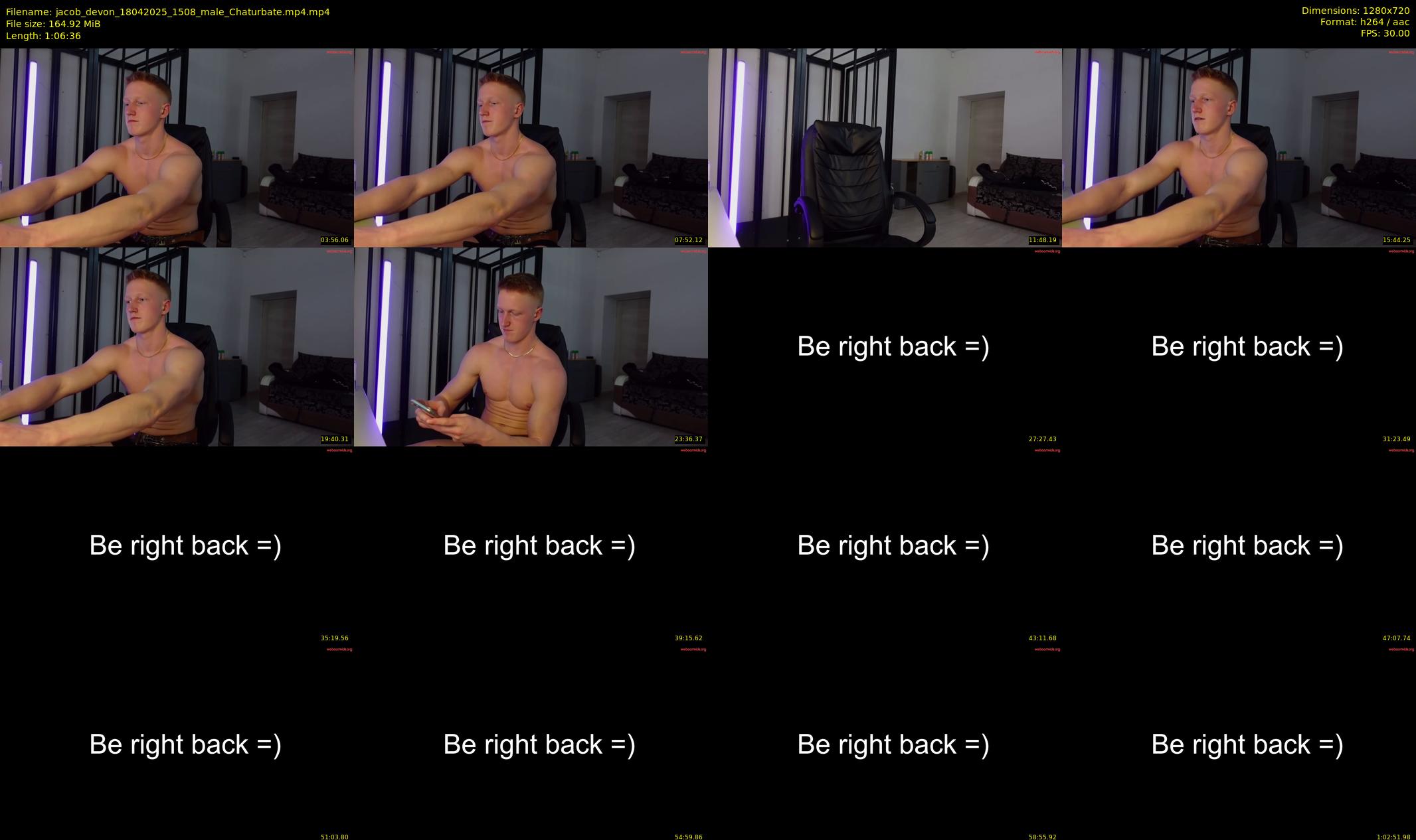 jacob_devon — 67 minute Chaturbate male cam show recording, 720p, Apr 18, 2025