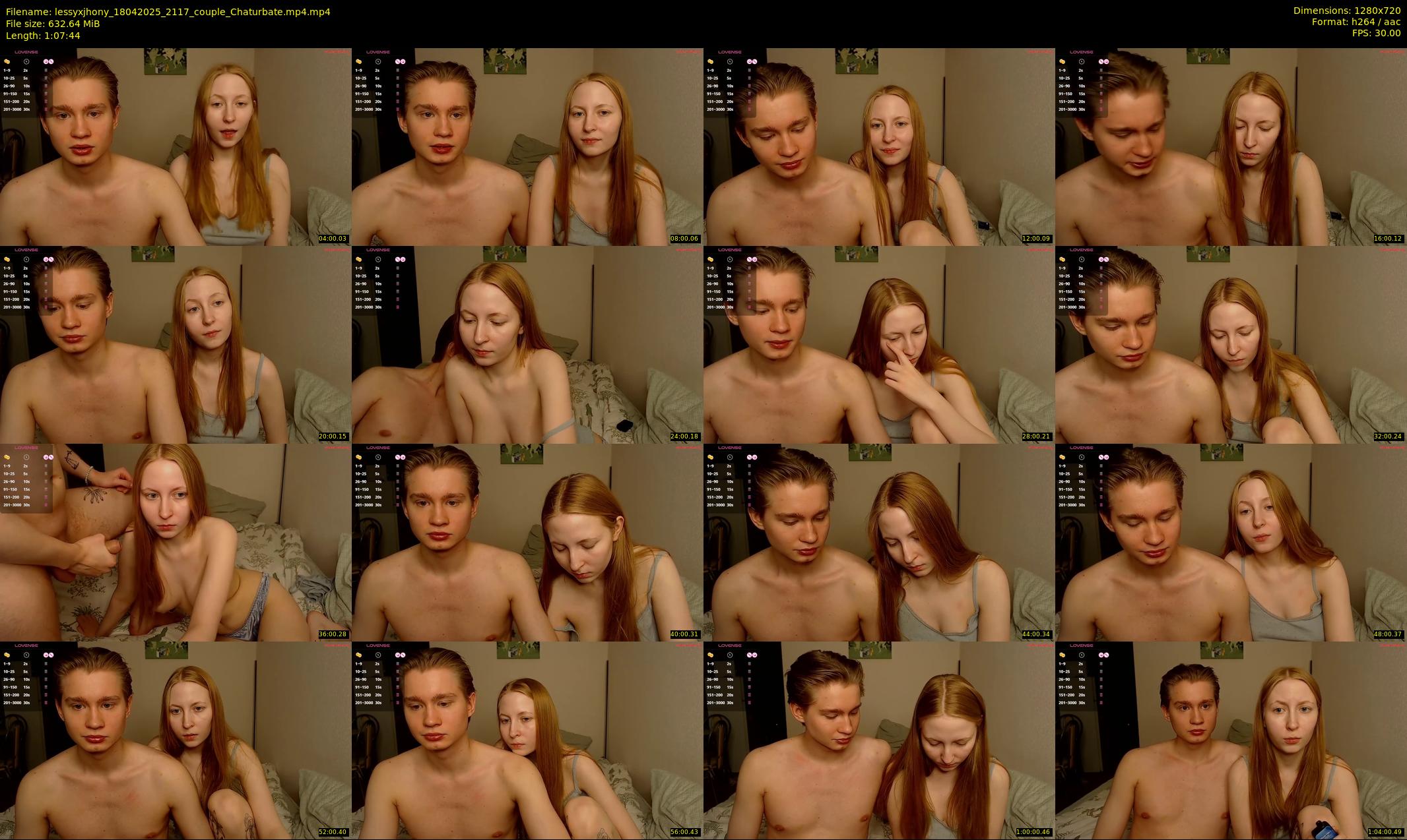 lessyxjhony — 68 minute Chaturbate couple cam show recording, 720p, Apr 18, 2025