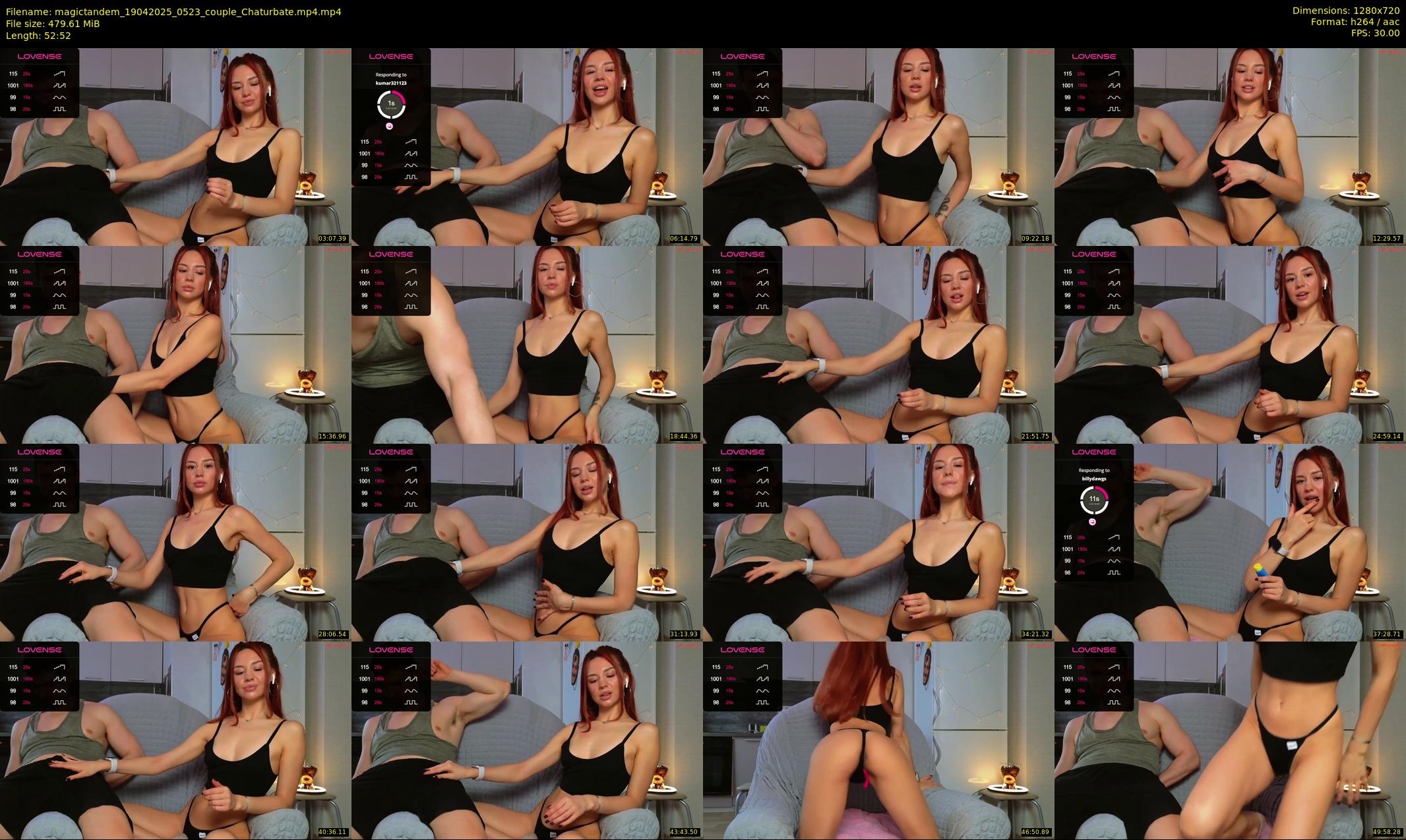 magictandem — 53 minute Chaturbate couple cam show recording, 720p, Apr 19, 2025