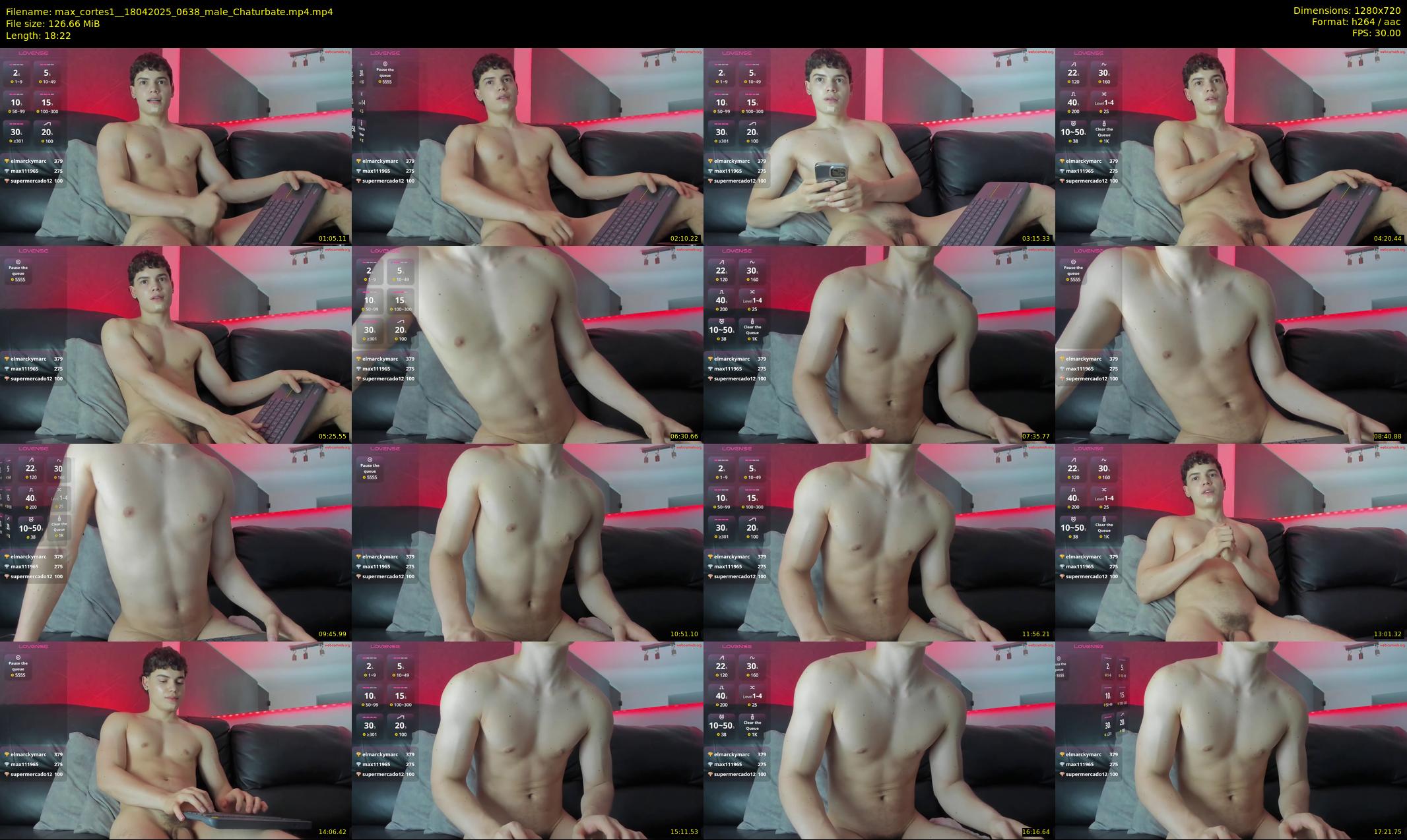 max_cortes1_ — 19 minute Chaturbate male cam show recording, 720p, Apr 18, 2025