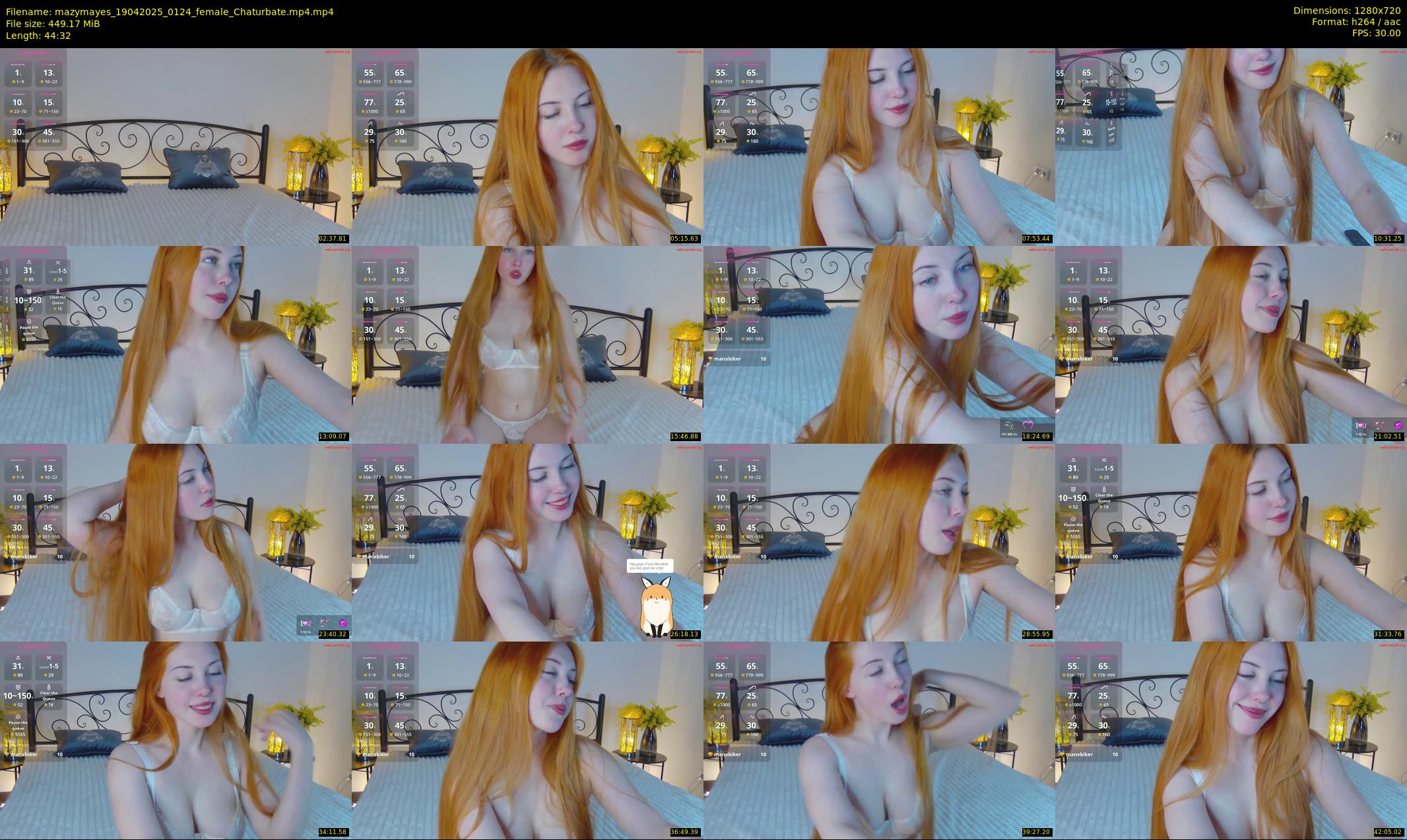 mazymayes — 45 minute Chaturbate female cam show recording, 720p, Apr 19, 2025