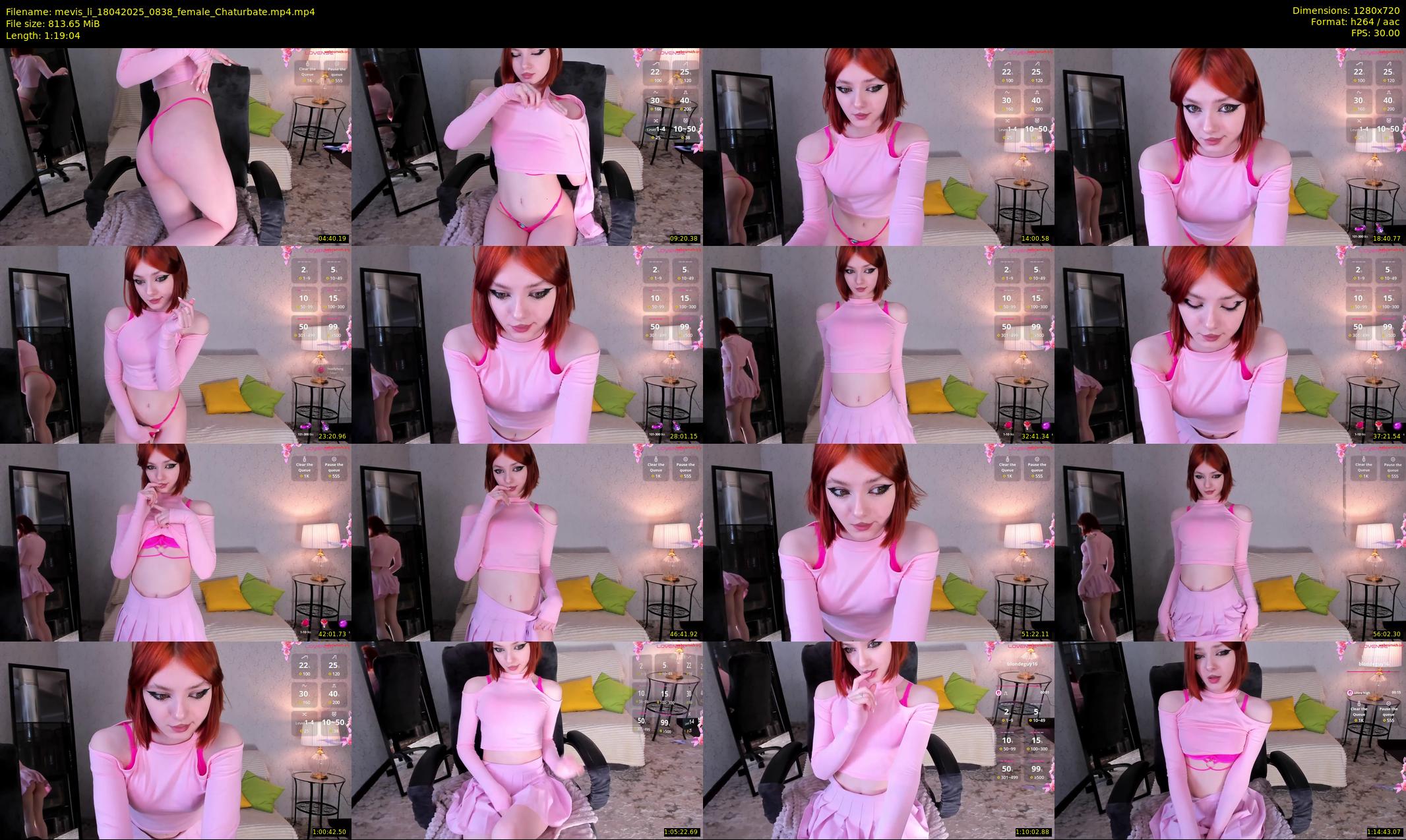 mevis_li — 80 minute Chaturbate female cam show recording, 720p, Apr 18, 2025
