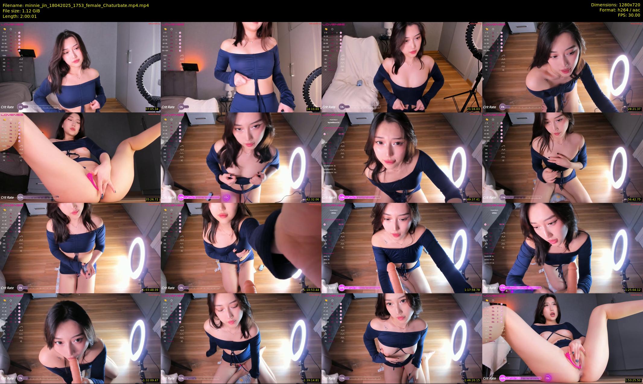 minnie_jin — 121 minute Chaturbate female cam show recording, 720p, Apr 18, 2025
