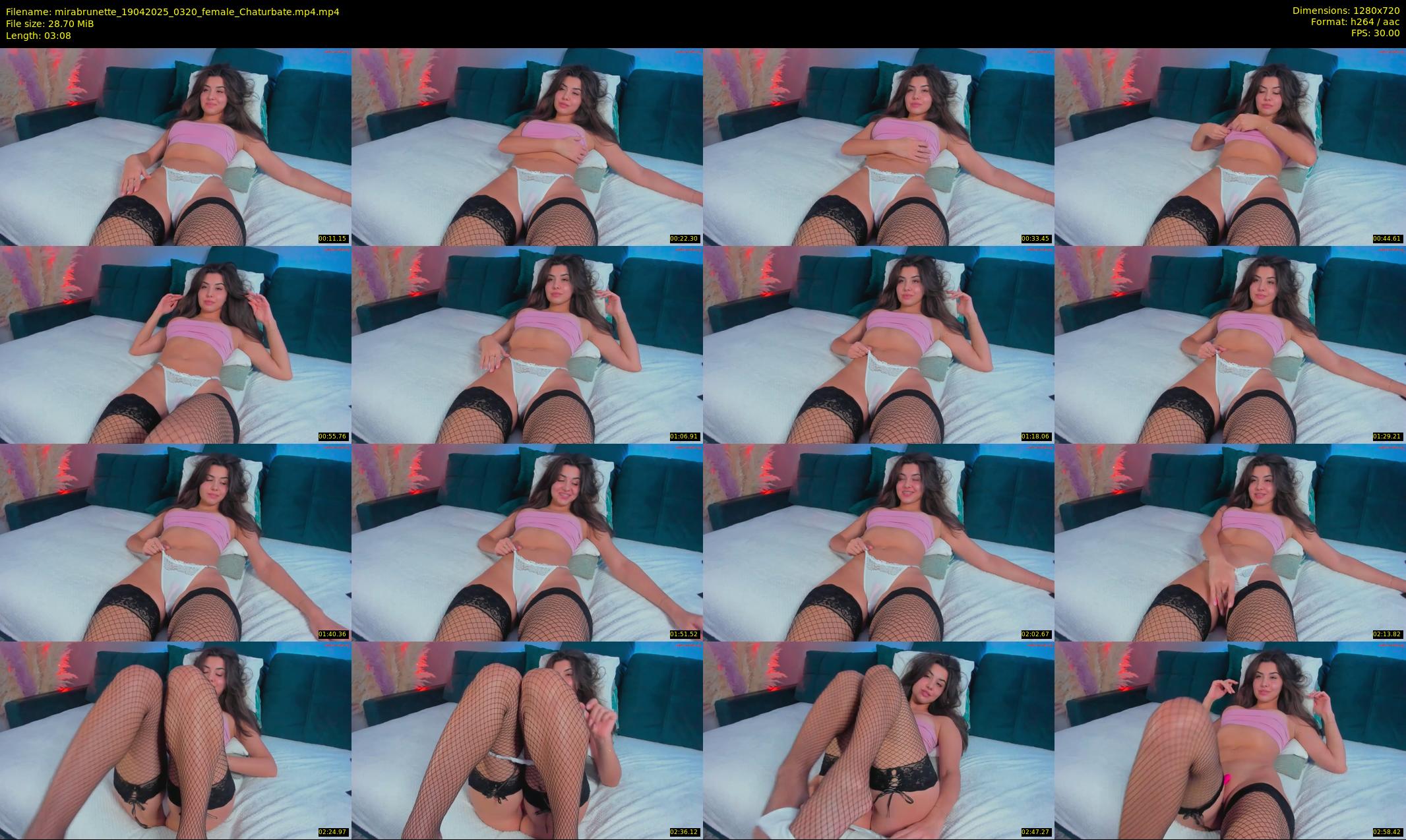 mirabrunette — 4 minute Chaturbate female cam show recording, 720p, Apr 19, 2025