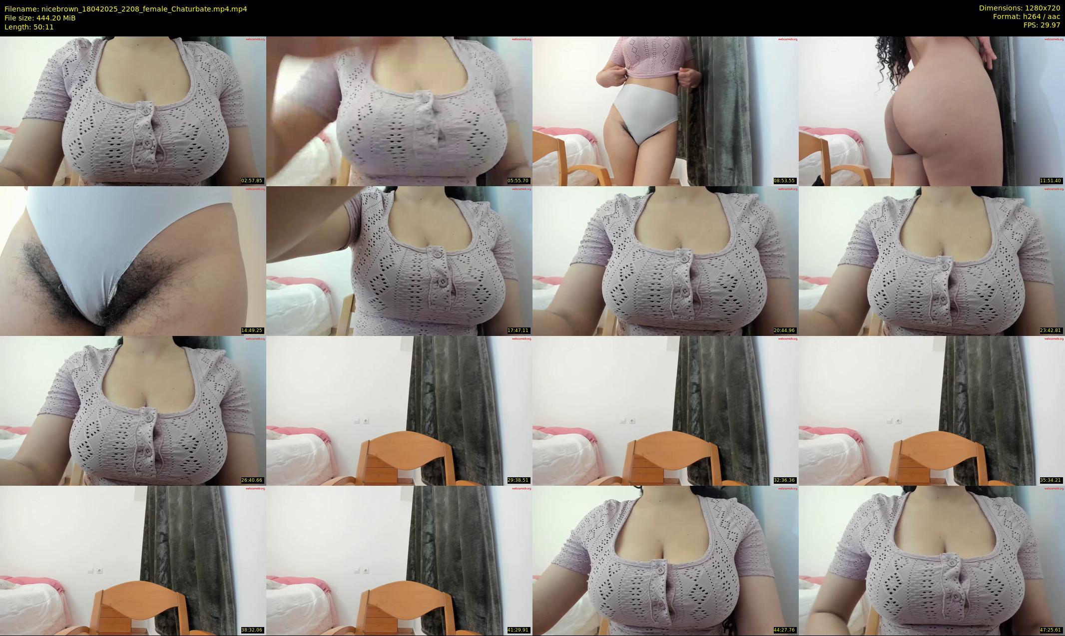 nicebrown — 51 minute Chaturbate female cam show recording, 720p, Apr 18, 2025