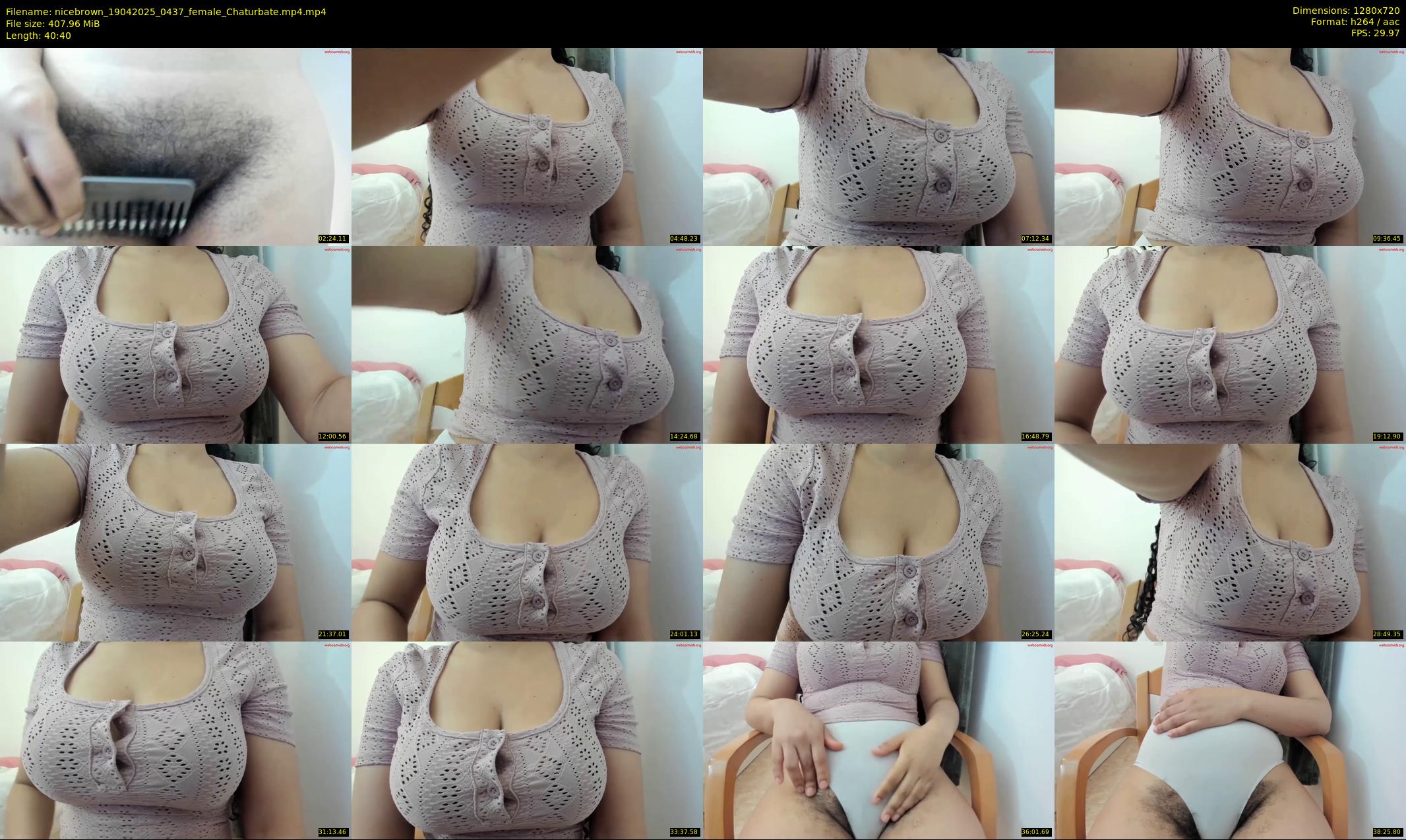 nicebrown — 41 minute Chaturbate female cam show recording, 720p, Apr 19, 2025