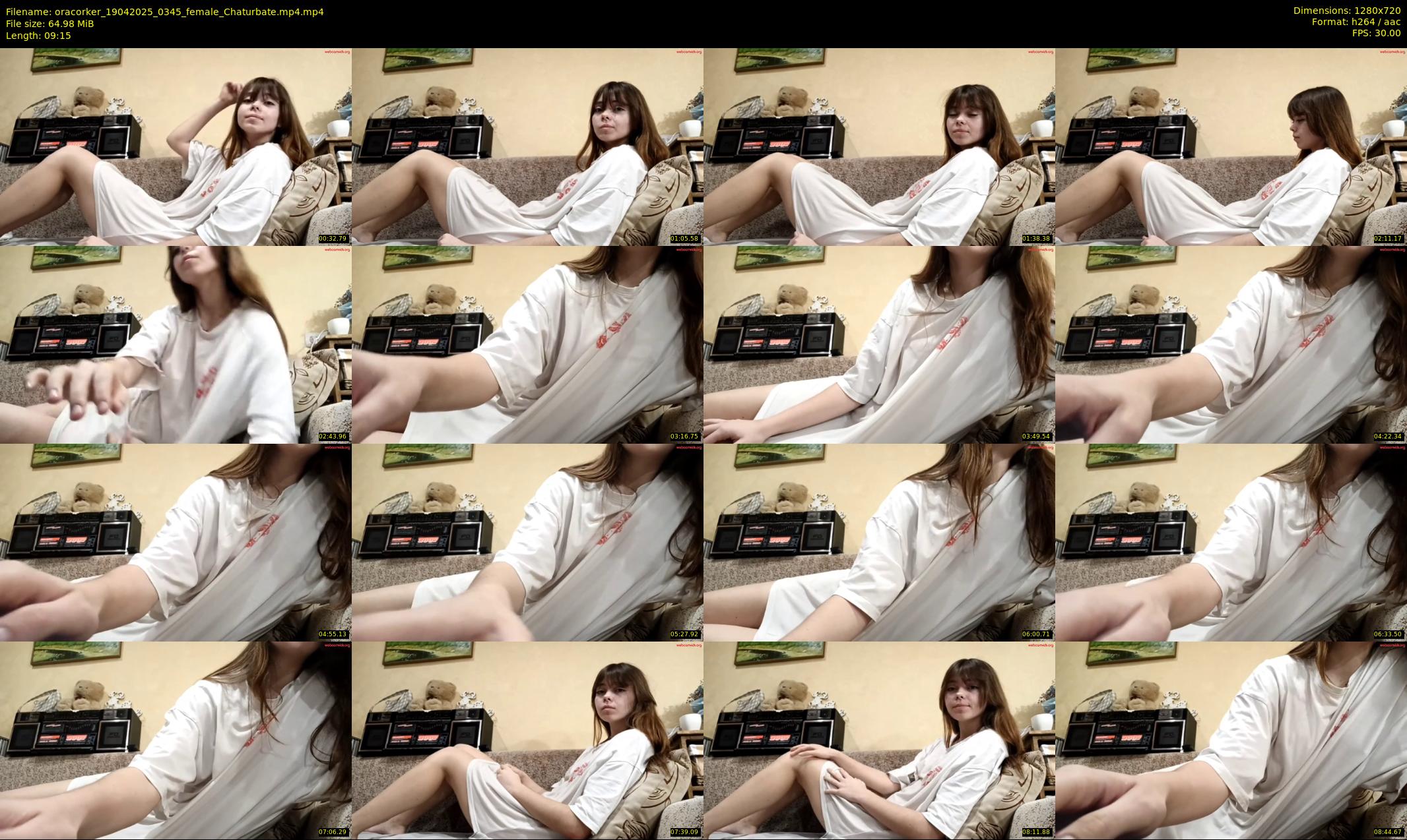 oracorker — 10 minute Chaturbate female cam show recording, 720p, Apr 19, 2025