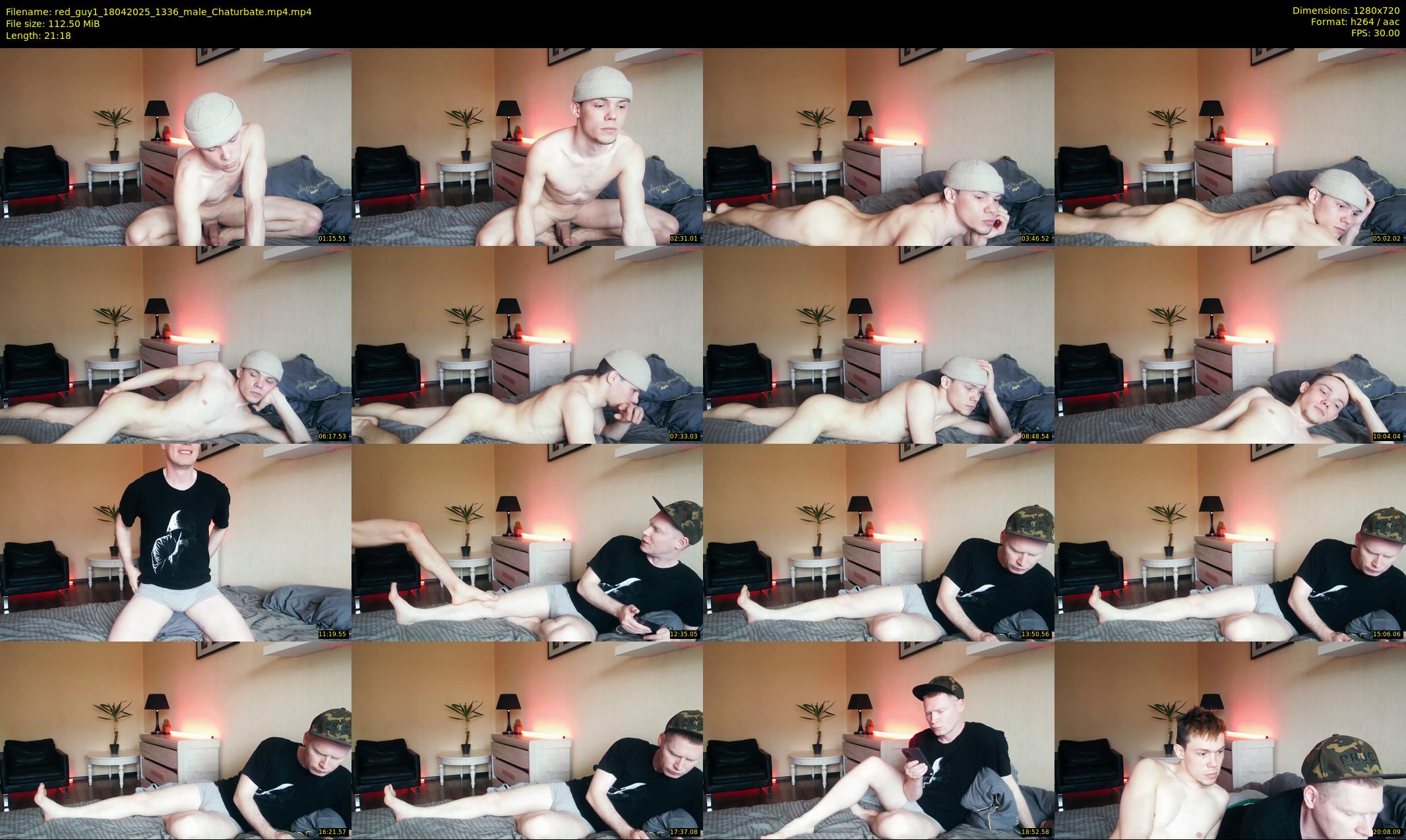 red_guy1 — 22 minute Chaturbate male cam show recording, 720p, Apr 18, 2025