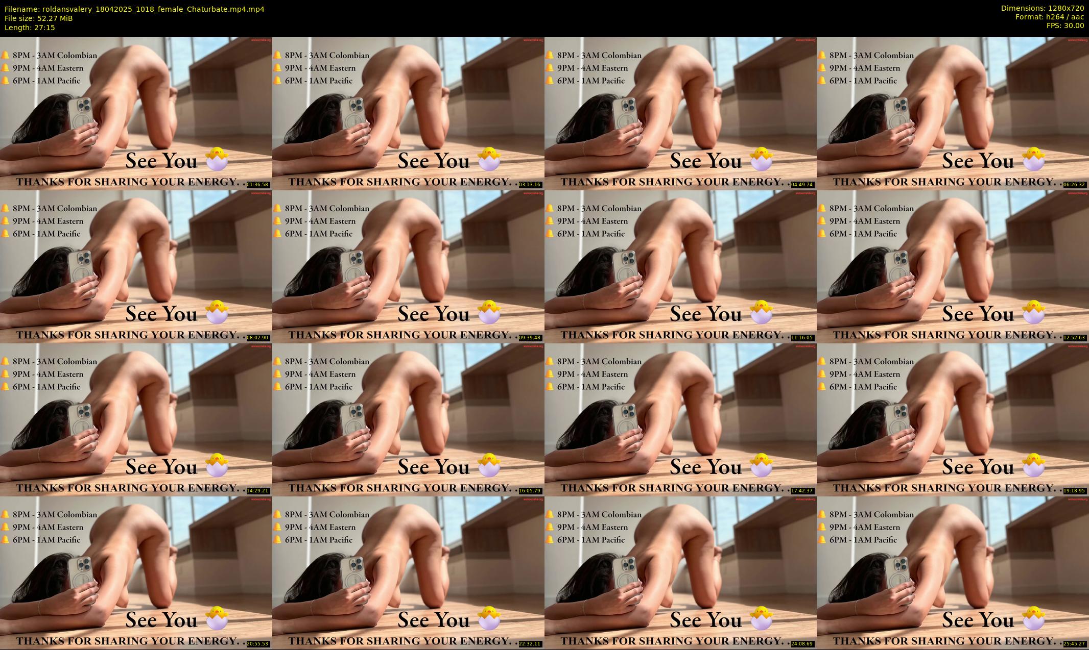 roldansvalery — 28 minute Chaturbate female cam show recording, 720p, Apr 18, 2025