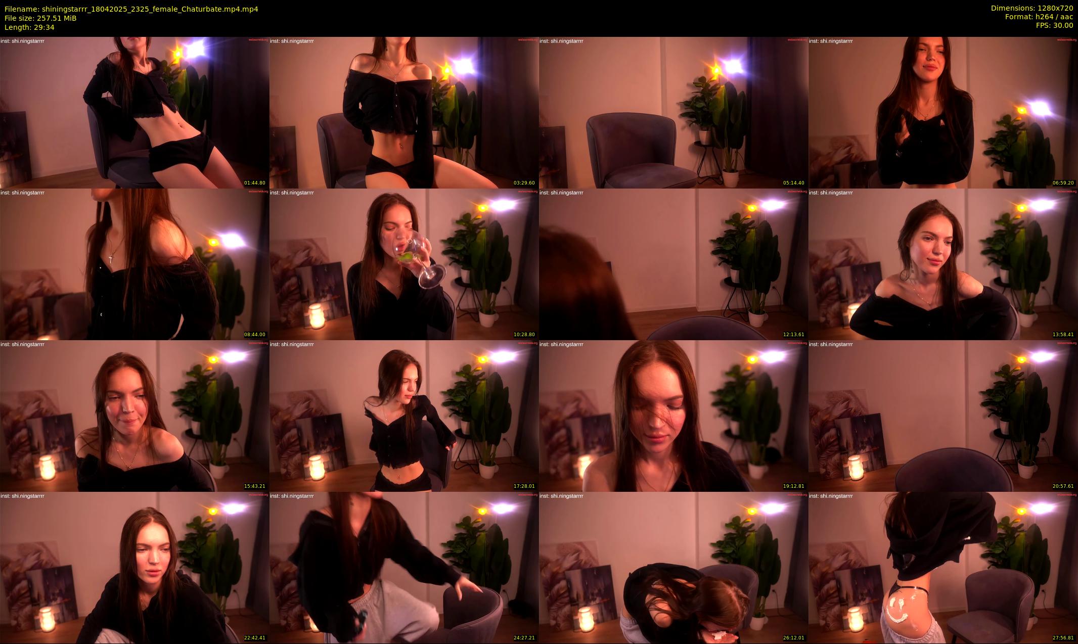 shiningstarrr — 30 minute Chaturbate female cam show recording, 720p, Apr 18, 2025