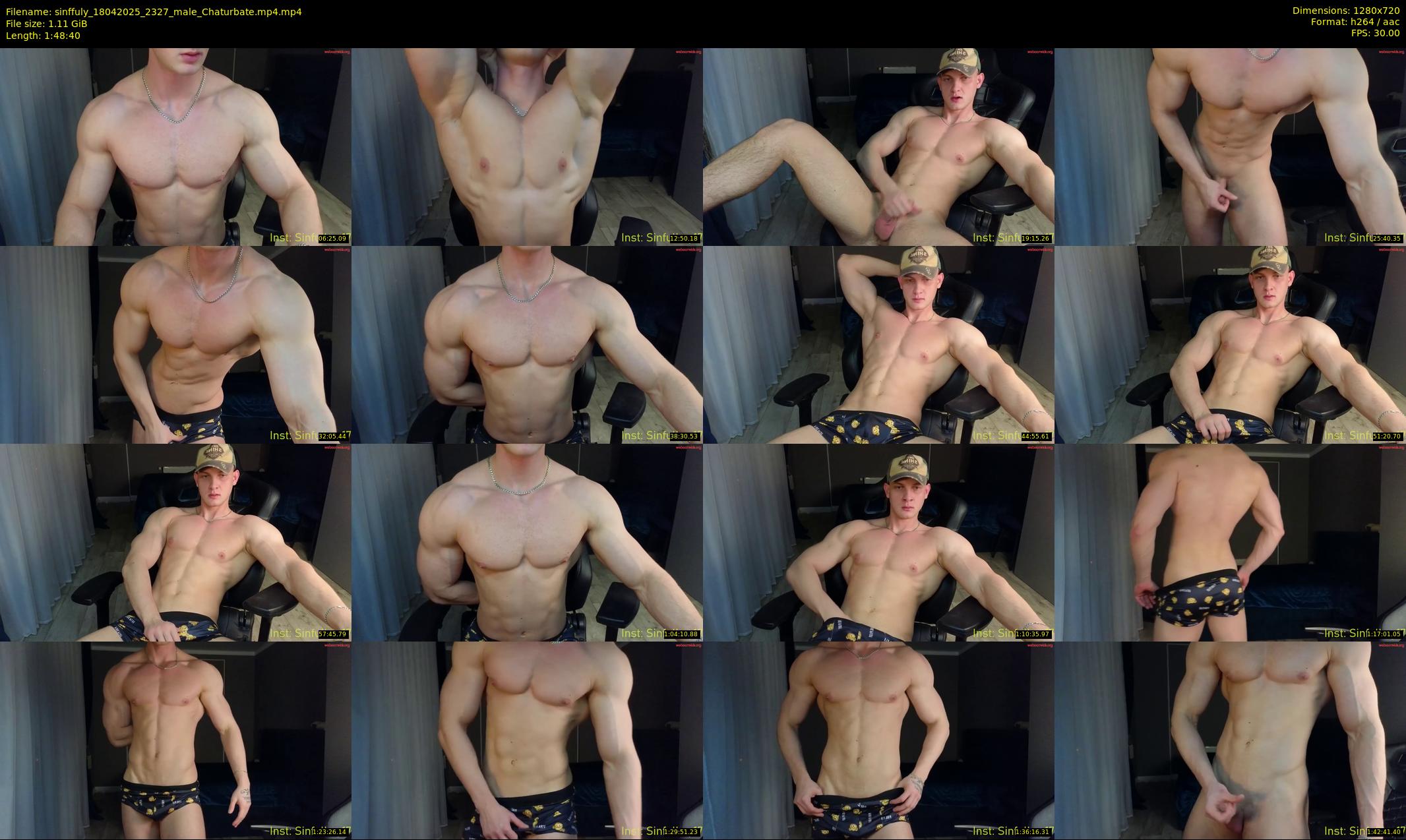 sinffuly — 109 minute Chaturbate male cam show recording, 720p, Apr 18, 2025