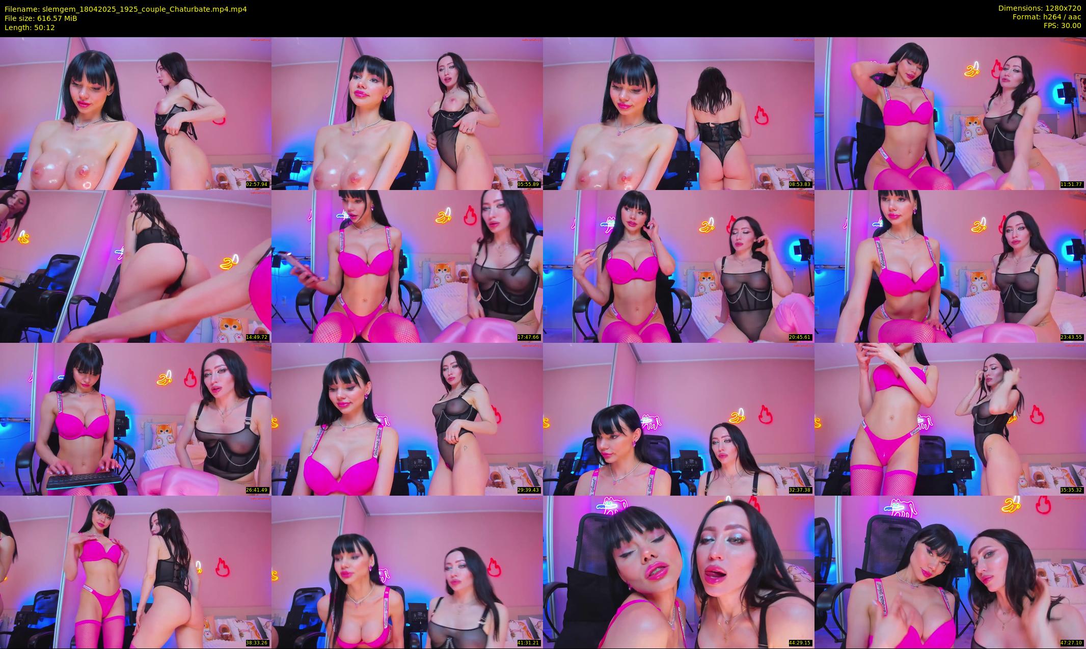 slemgem — 51 minute Chaturbate couple cam show recording, 720p, Apr 18, 2025