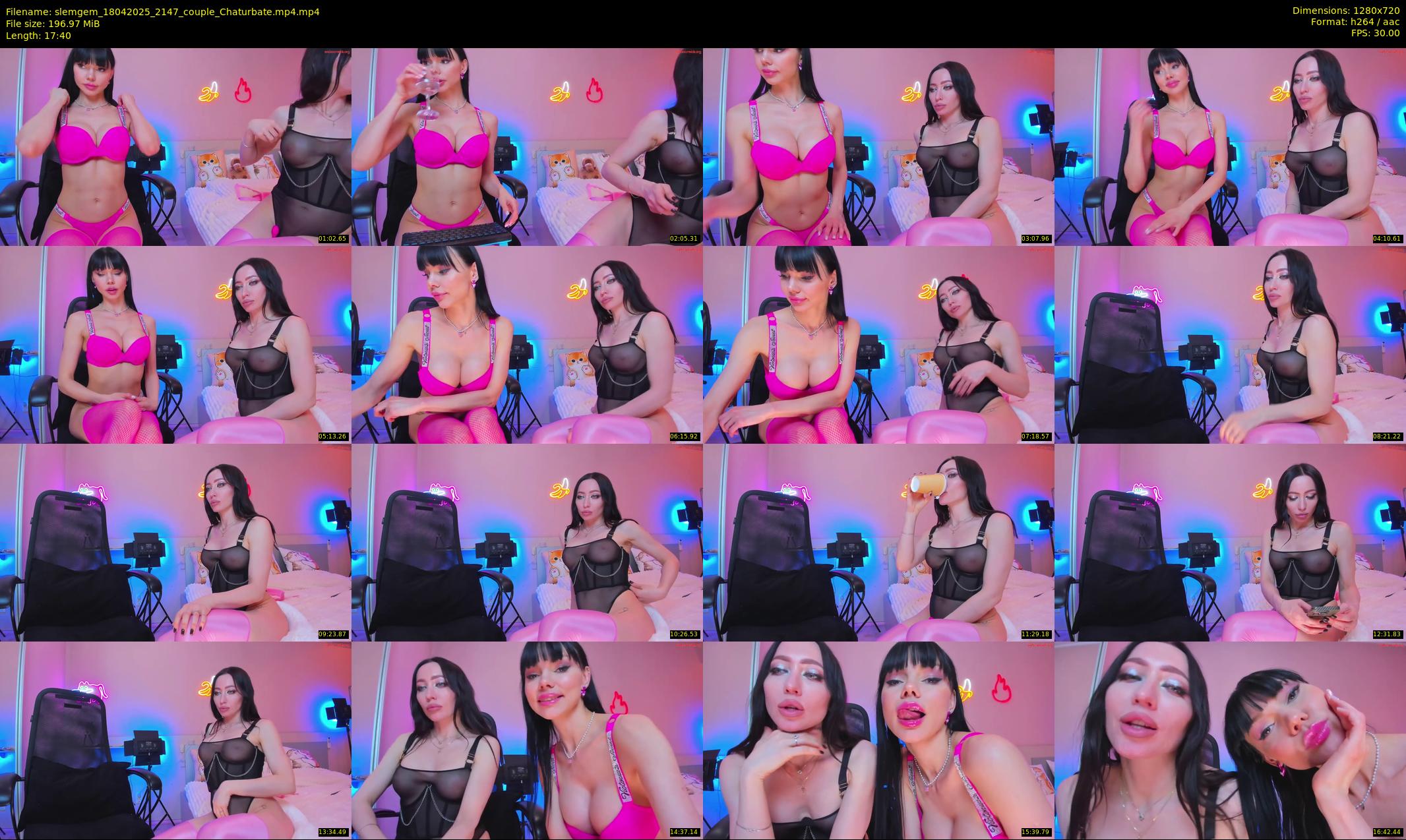 slemgem — 18 minute Chaturbate couple cam show recording, 720p, Apr 18, 2025