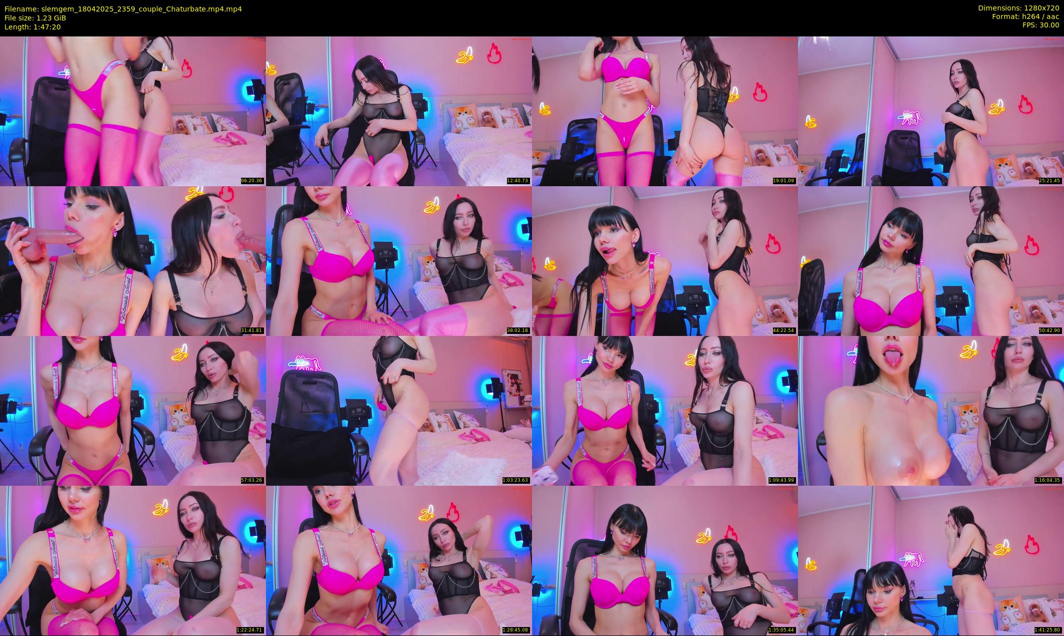 slemgem — 108 minute Chaturbate couple cam show recording, 720p, Apr 18, 2025