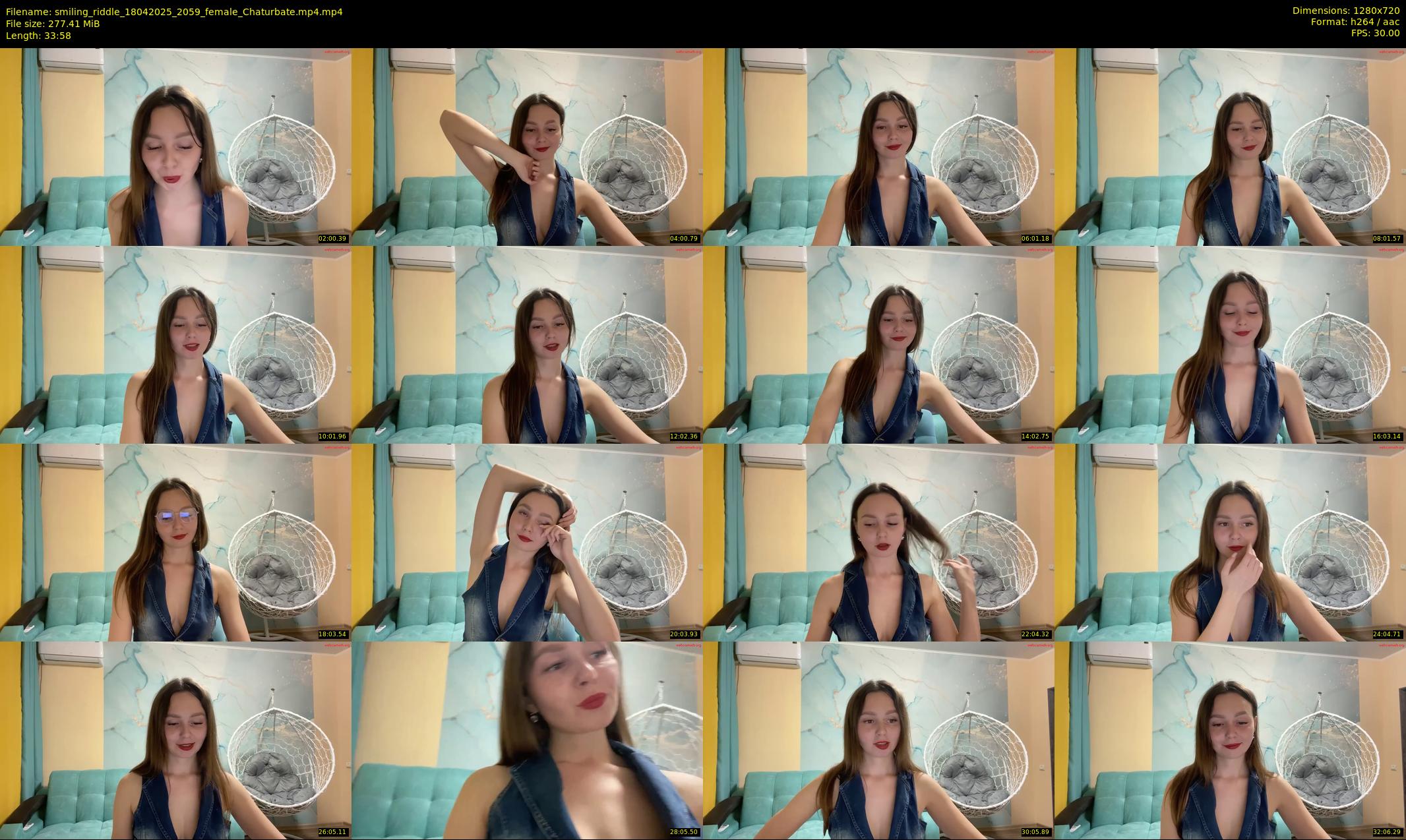 smiling_riddle — 34 minute Chaturbate female cam show recording, 720p, Apr 18, 2025